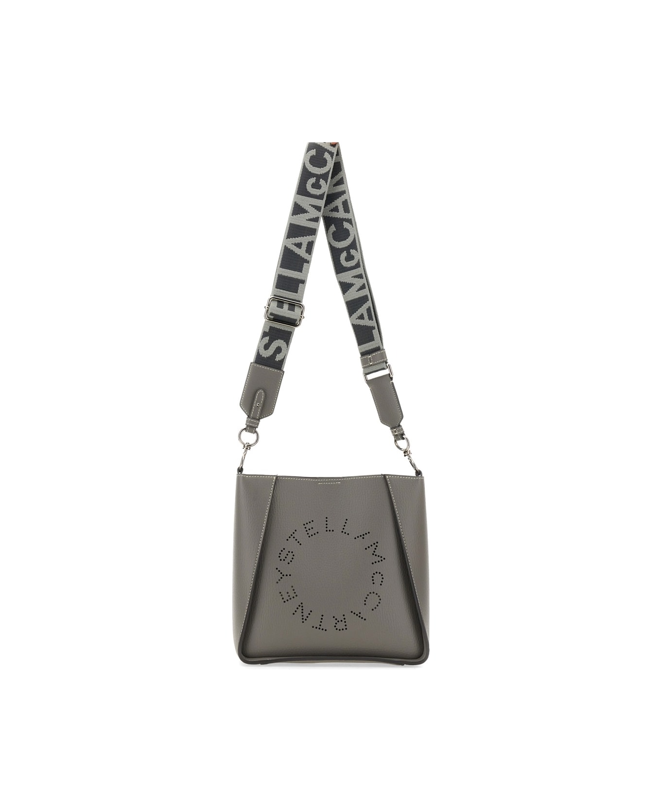 Stella McCartney Shoulder Bag With Logo - GREY