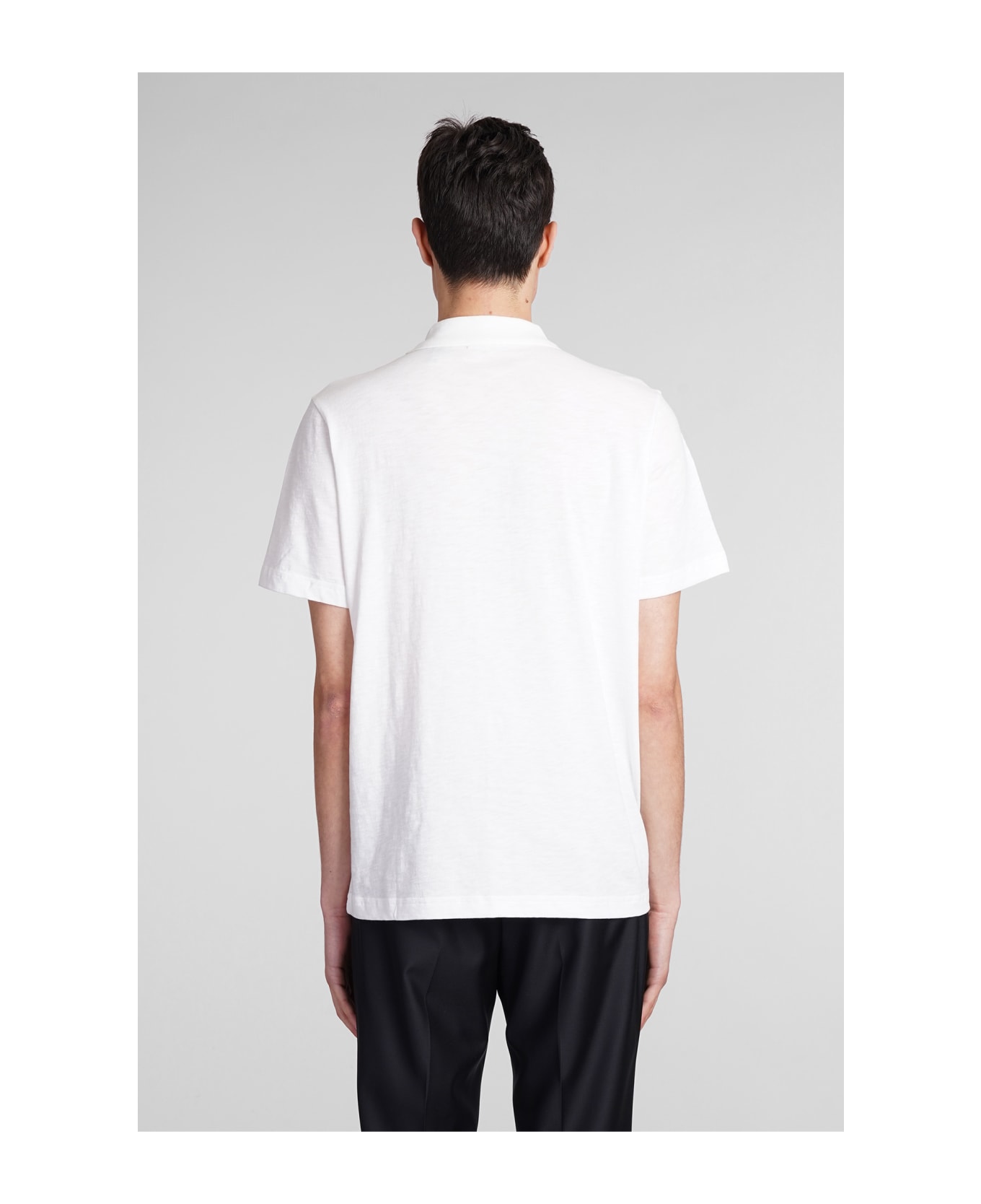 Theory Polo In White Cotton - white ポロシャツ