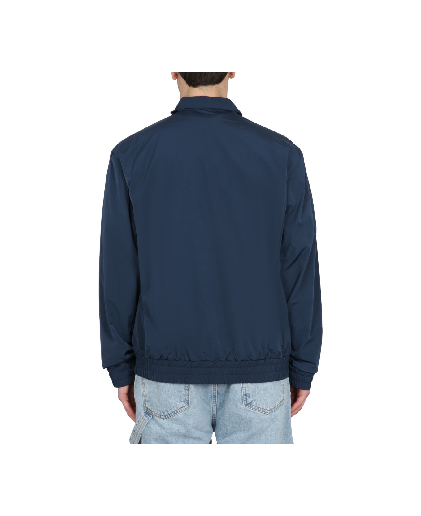 Drôle de Monsieur Jacket With Logo Embroidery - BLUE