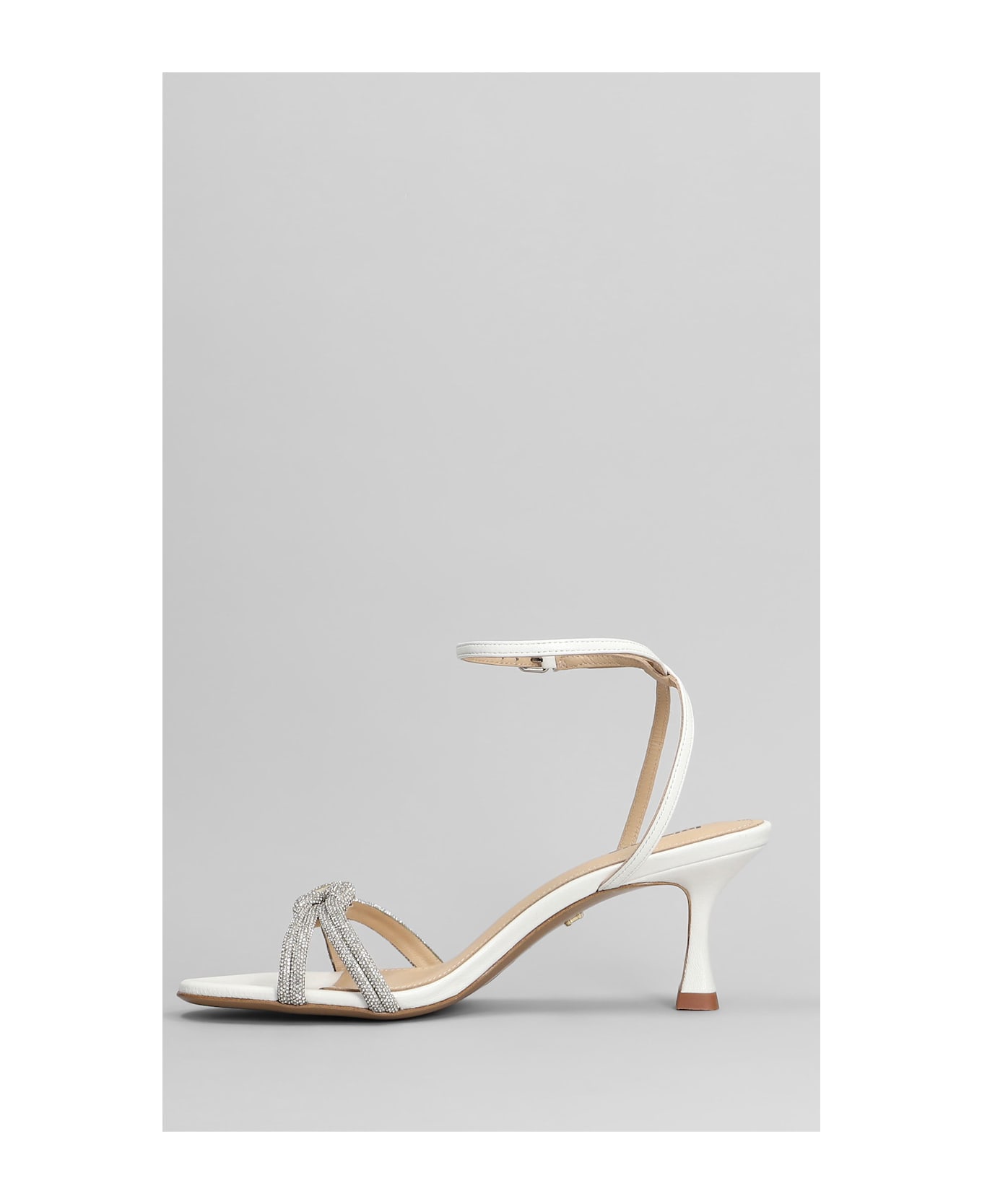 Lola Cruz Sandals In White Leather - white
