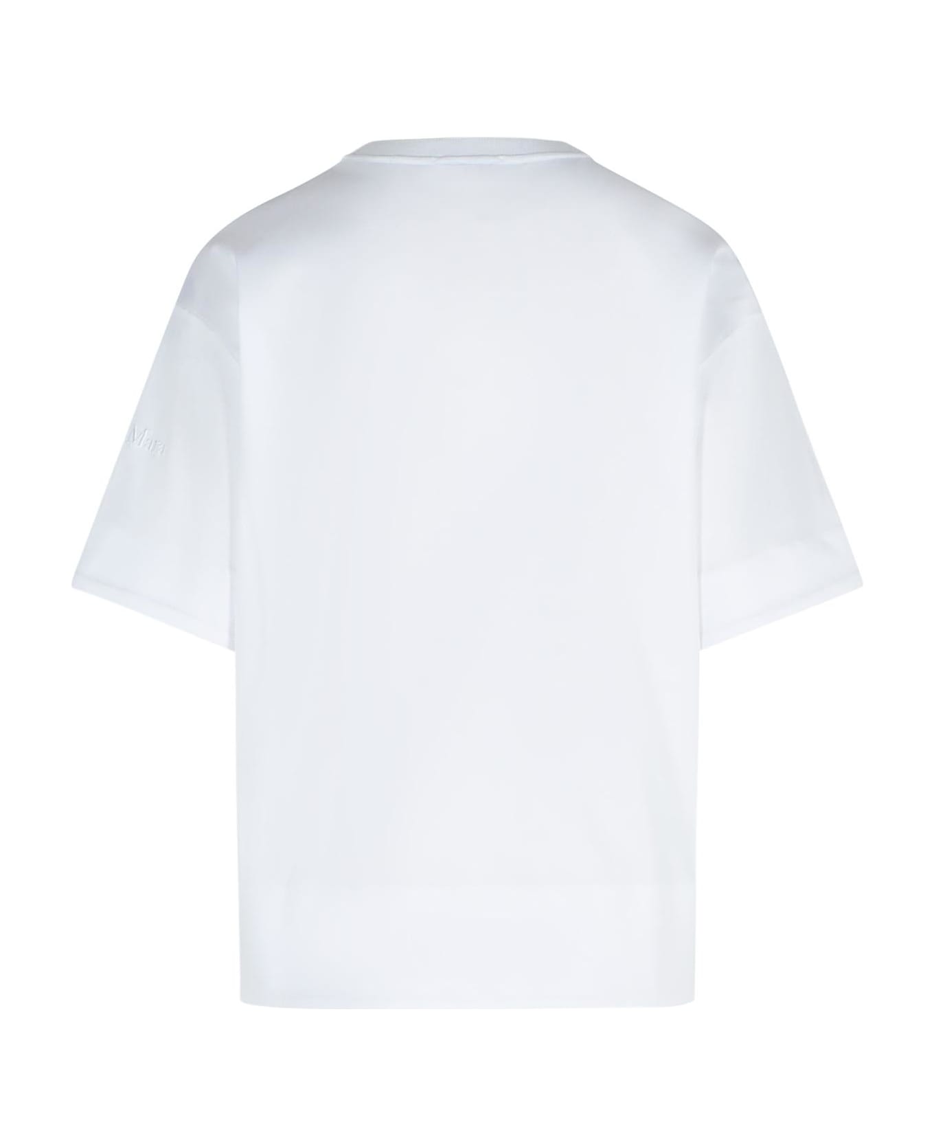 Max Mara 'estella' White Cotton T-shirt - White