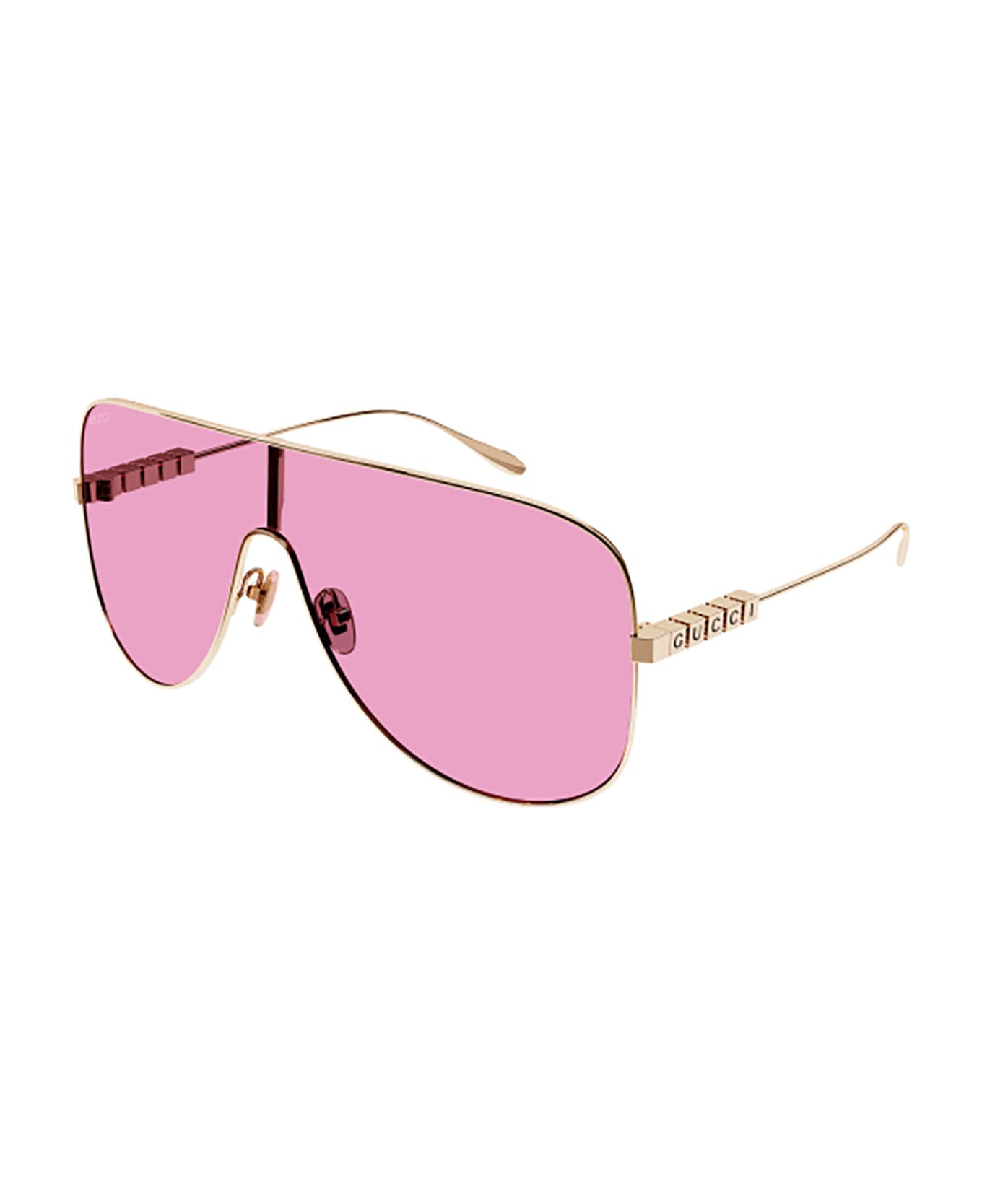 Gucci Eyewear GG1436S Sunglasses - Gold Gold Pink