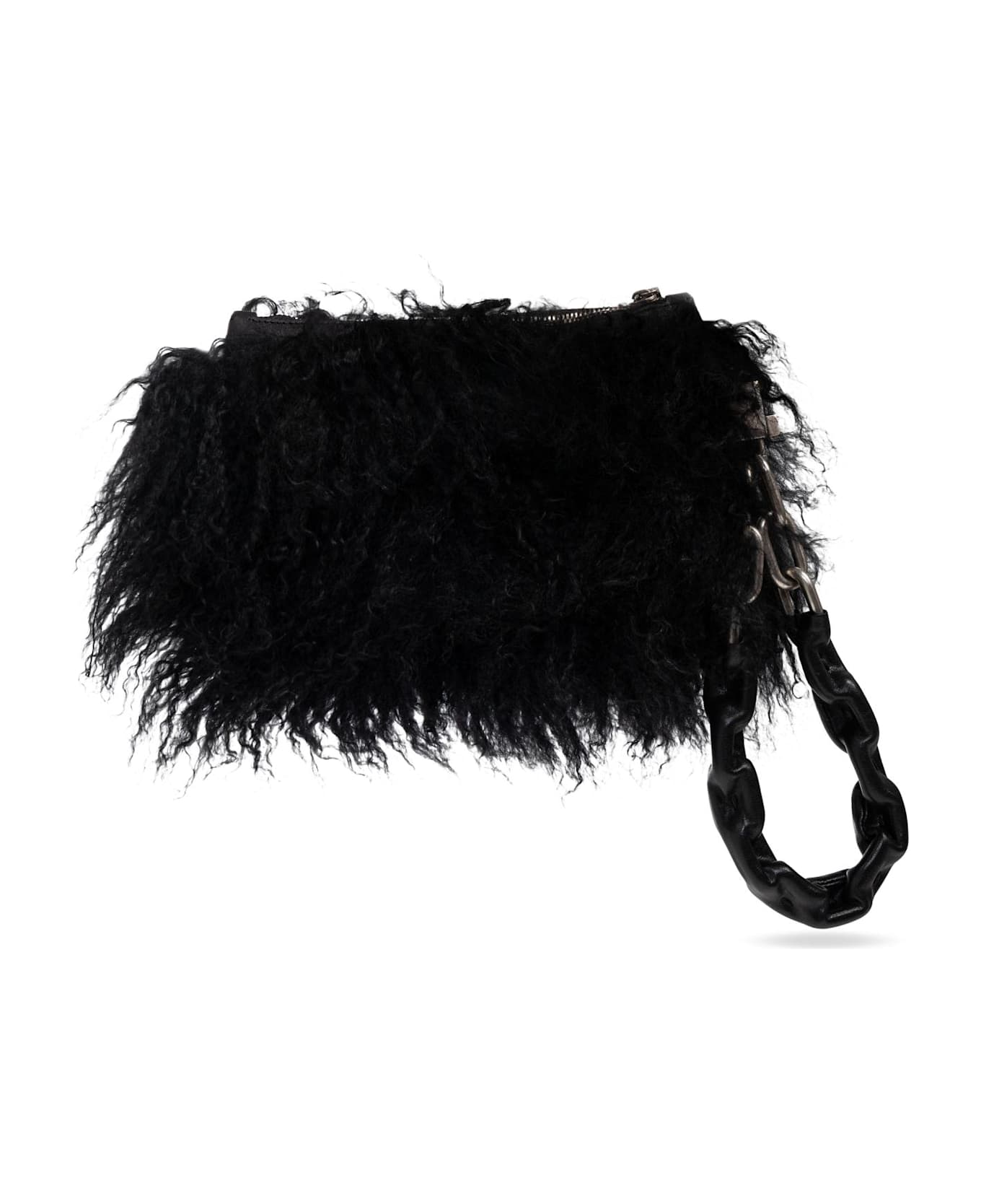 Dolce 
Gabbana Furry Clutch - NERO/NERO
