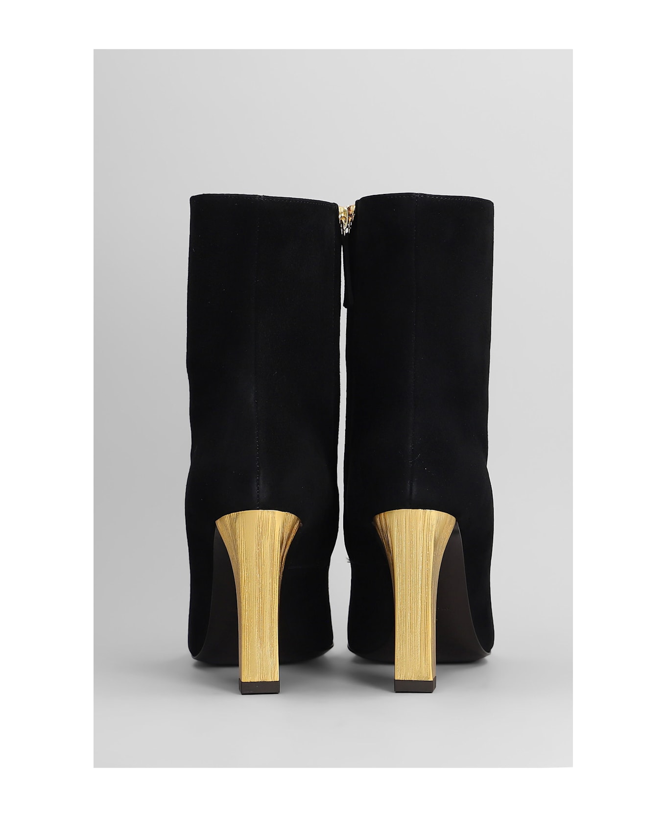 Giuseppe Zanotti Brenda 90 Tr High Heels Ankle Boots In Black Leather - black