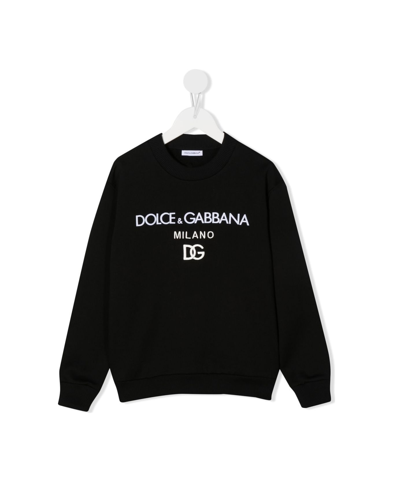 Dolce & Gabbana Felpa Con Stampa - Black