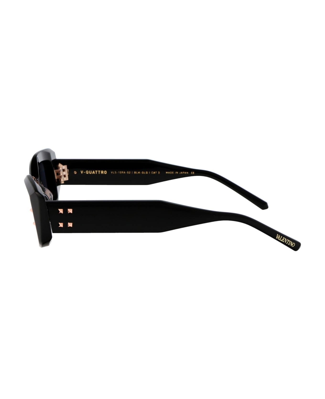 Valentino Eyewear V - Quattro Sunglasses - 109A BLK - GLD サングラス