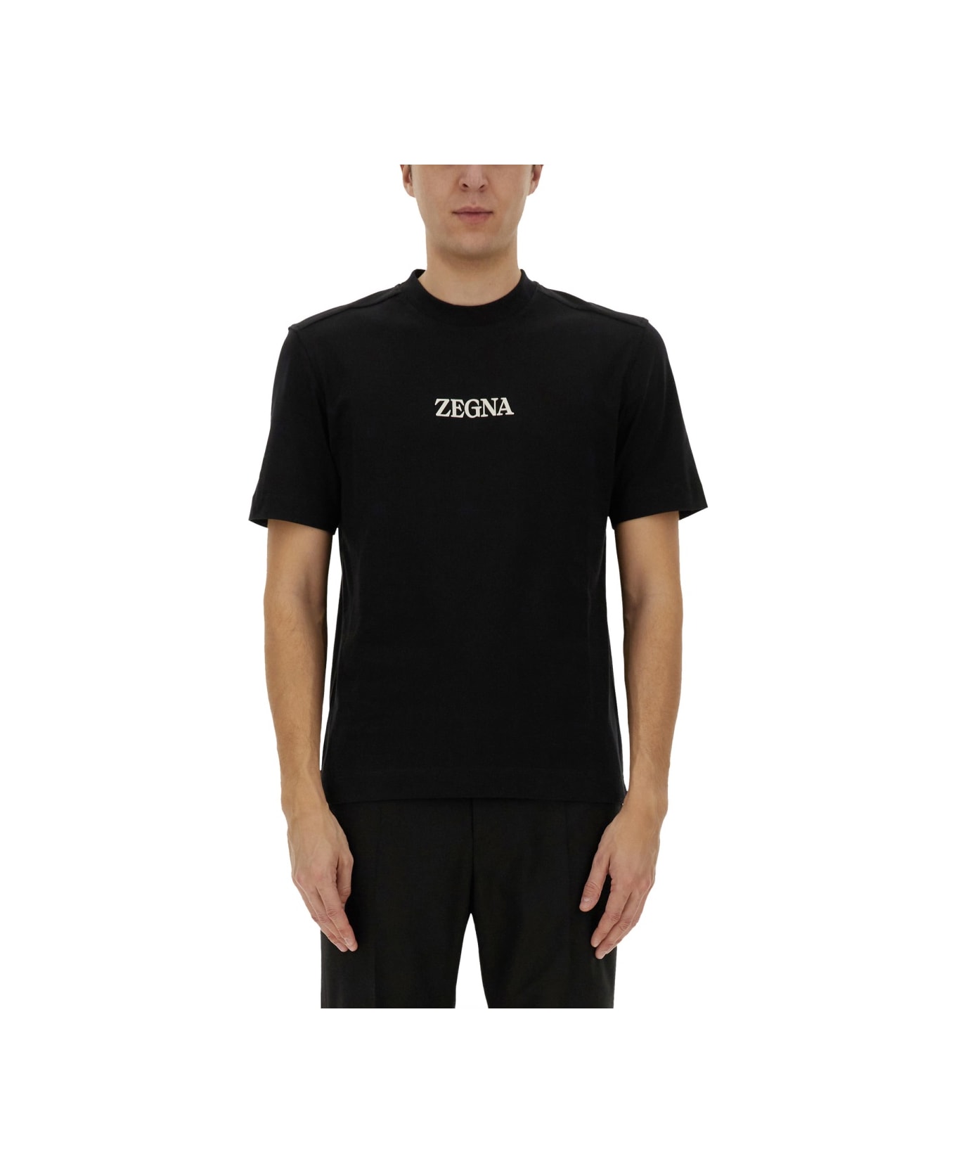 Zegna Jersey T-shirt - BLACK