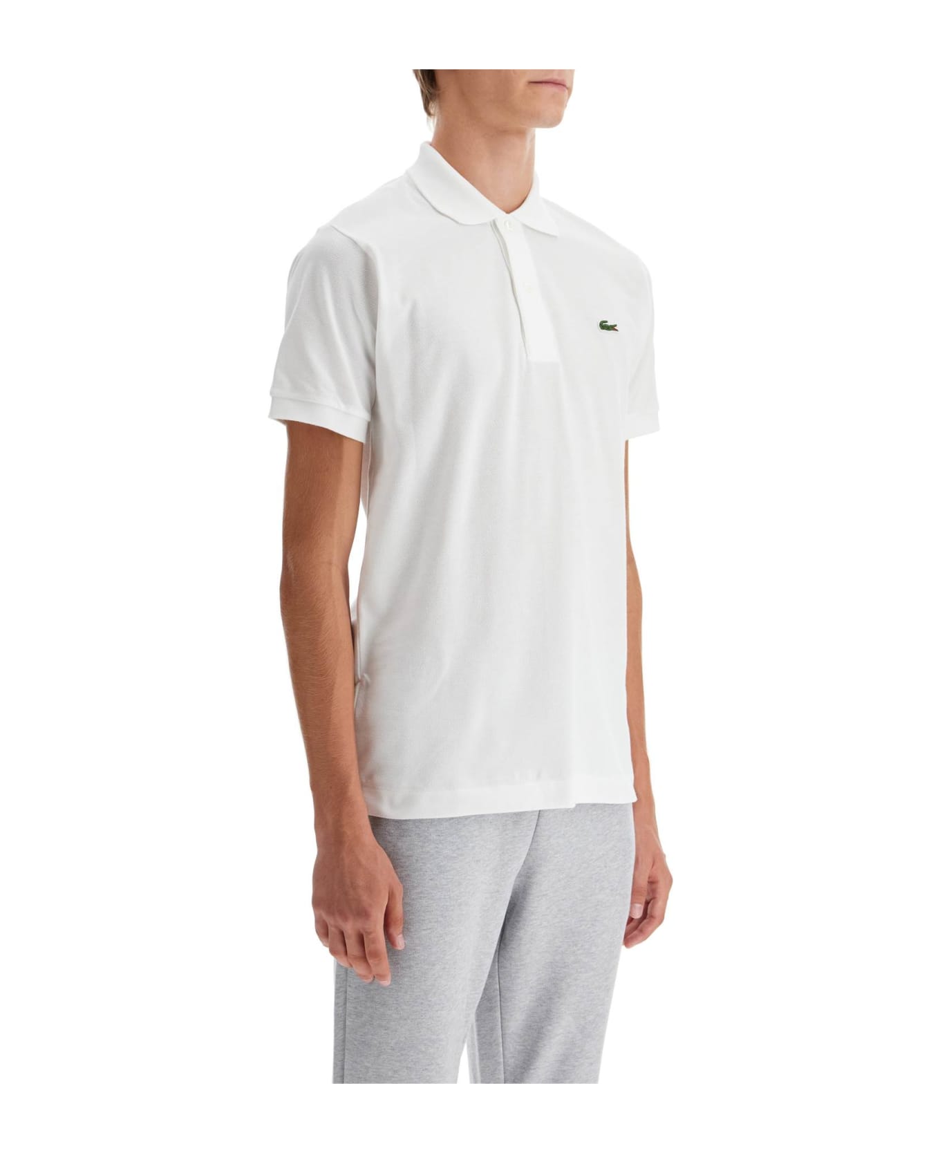 Lacoste Cotton Piquet Polo - Blanc