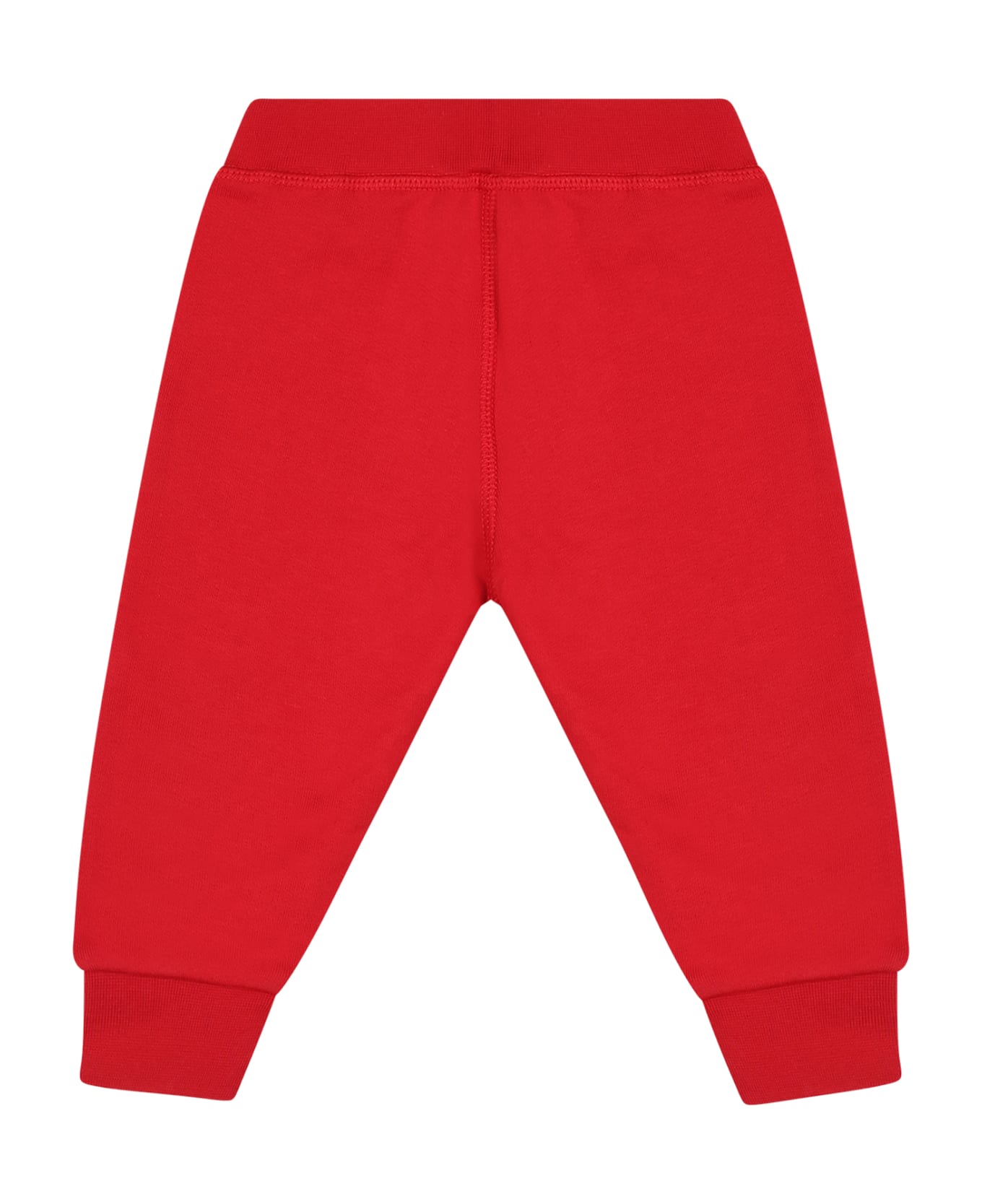 Dsquared2 Red Trousers For Baby Boy With Logo - Red ボトムス