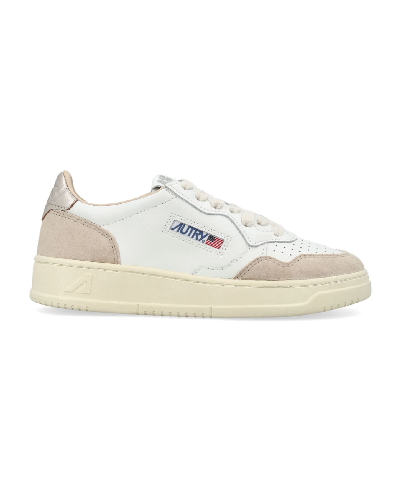 Autry Medalist Low Woman Sneakers - WHT GOLD