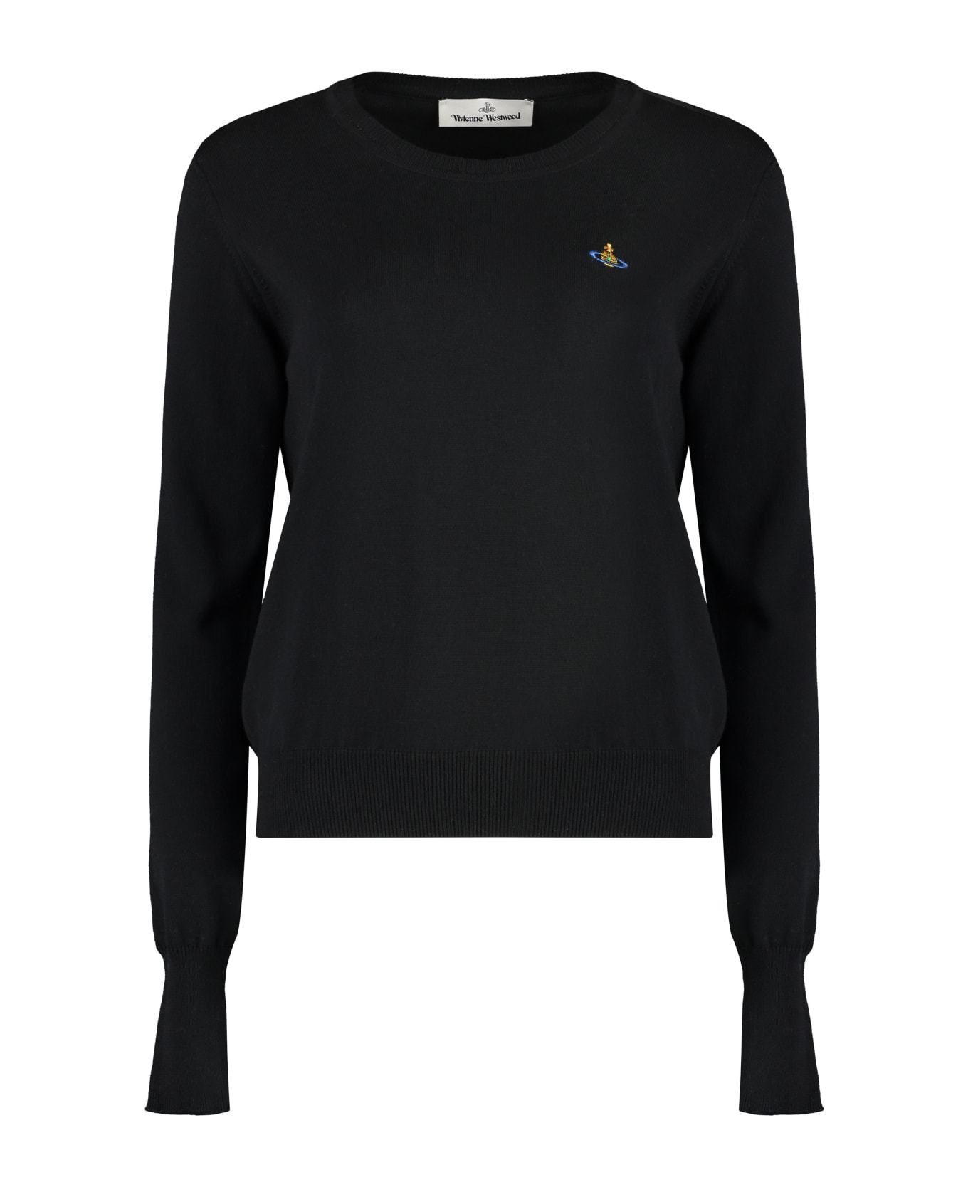 Vivienne Westwood Bea Cotton Crew-neck Sweater - black