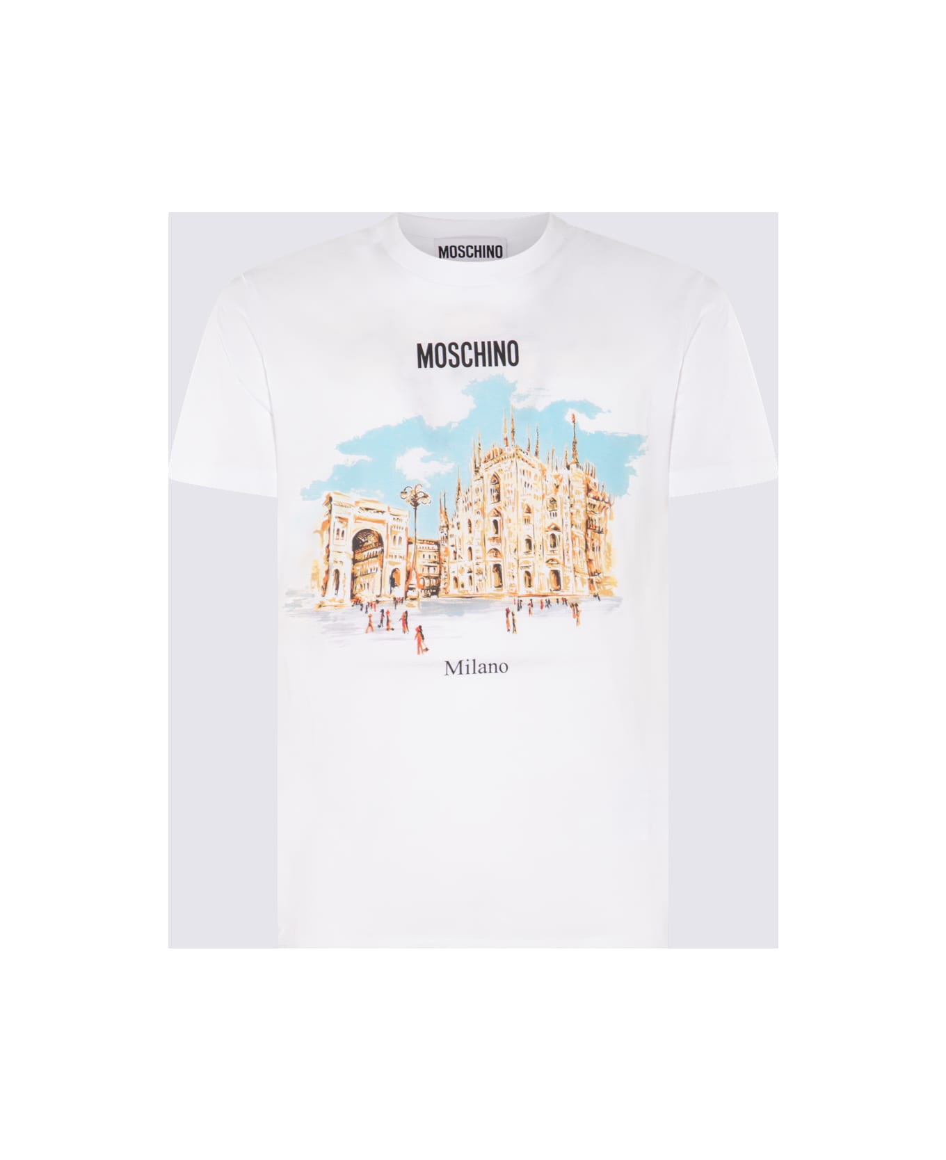 Moschino White Cotton T-shirt - White シャツ