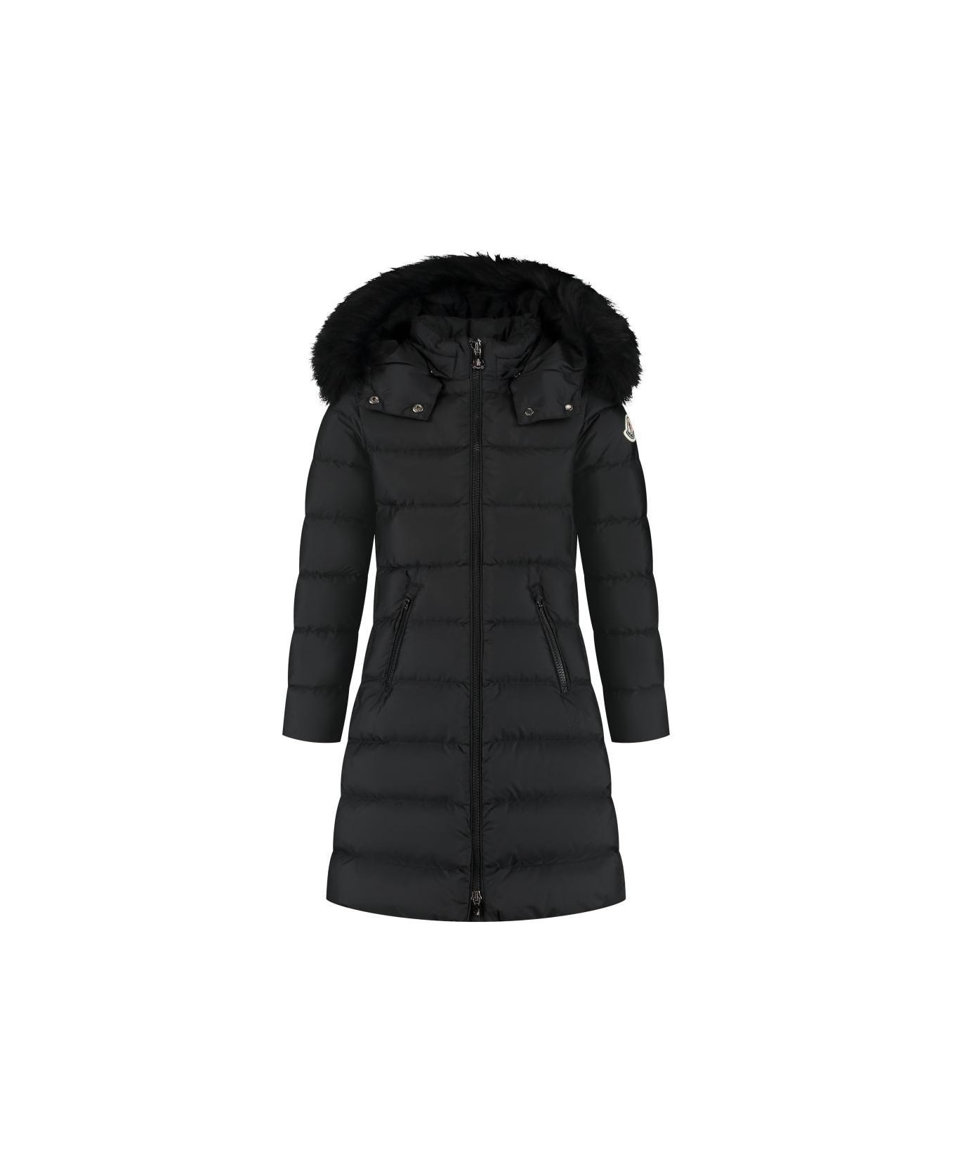 Moncler Abelle Long Down Jacket - Black