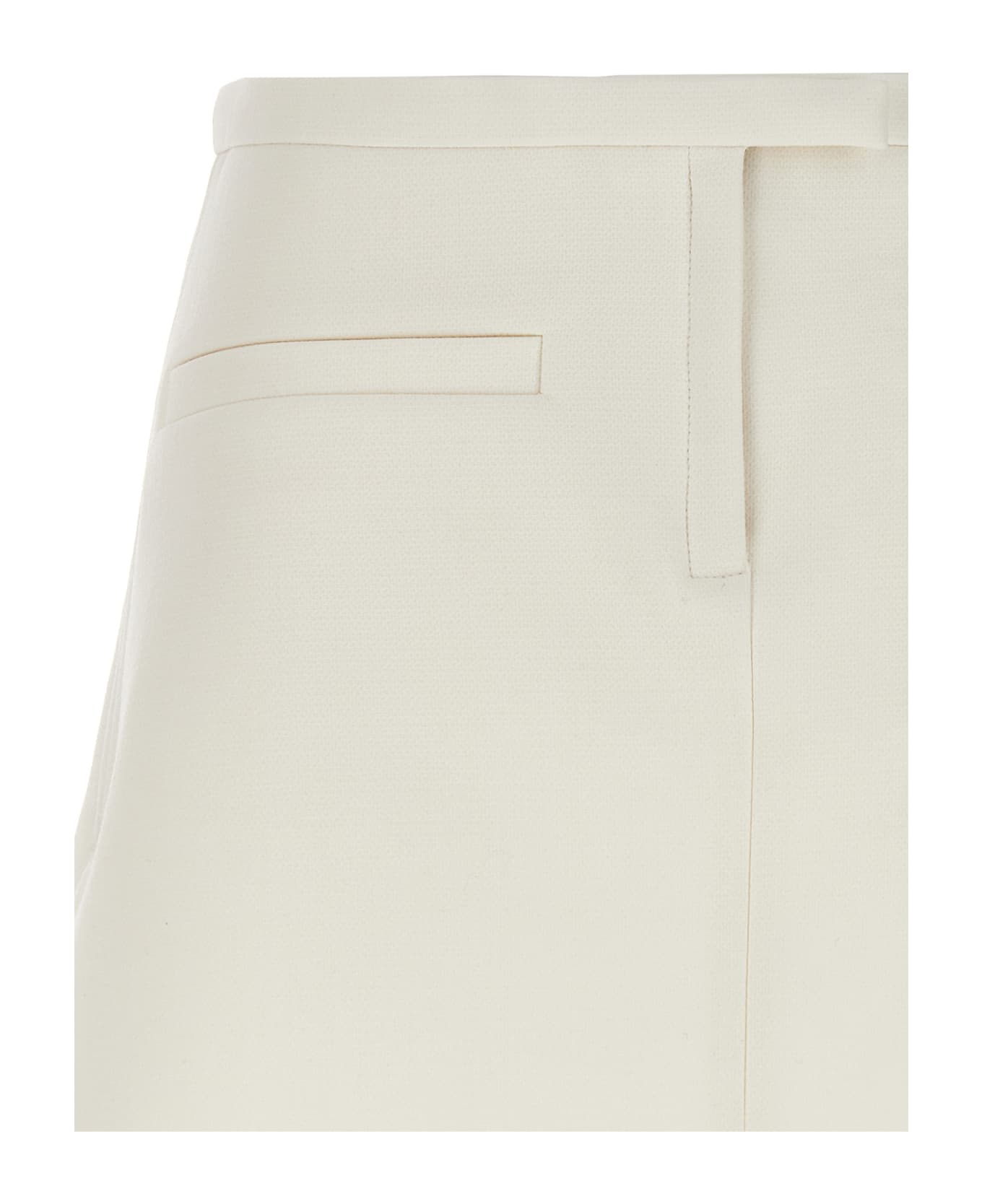 Courrèges Crepe Skirt - White