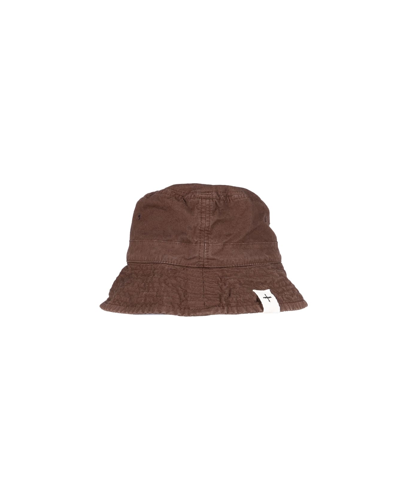 Jil Sander Bucket Hat With Logo Label - BROWN