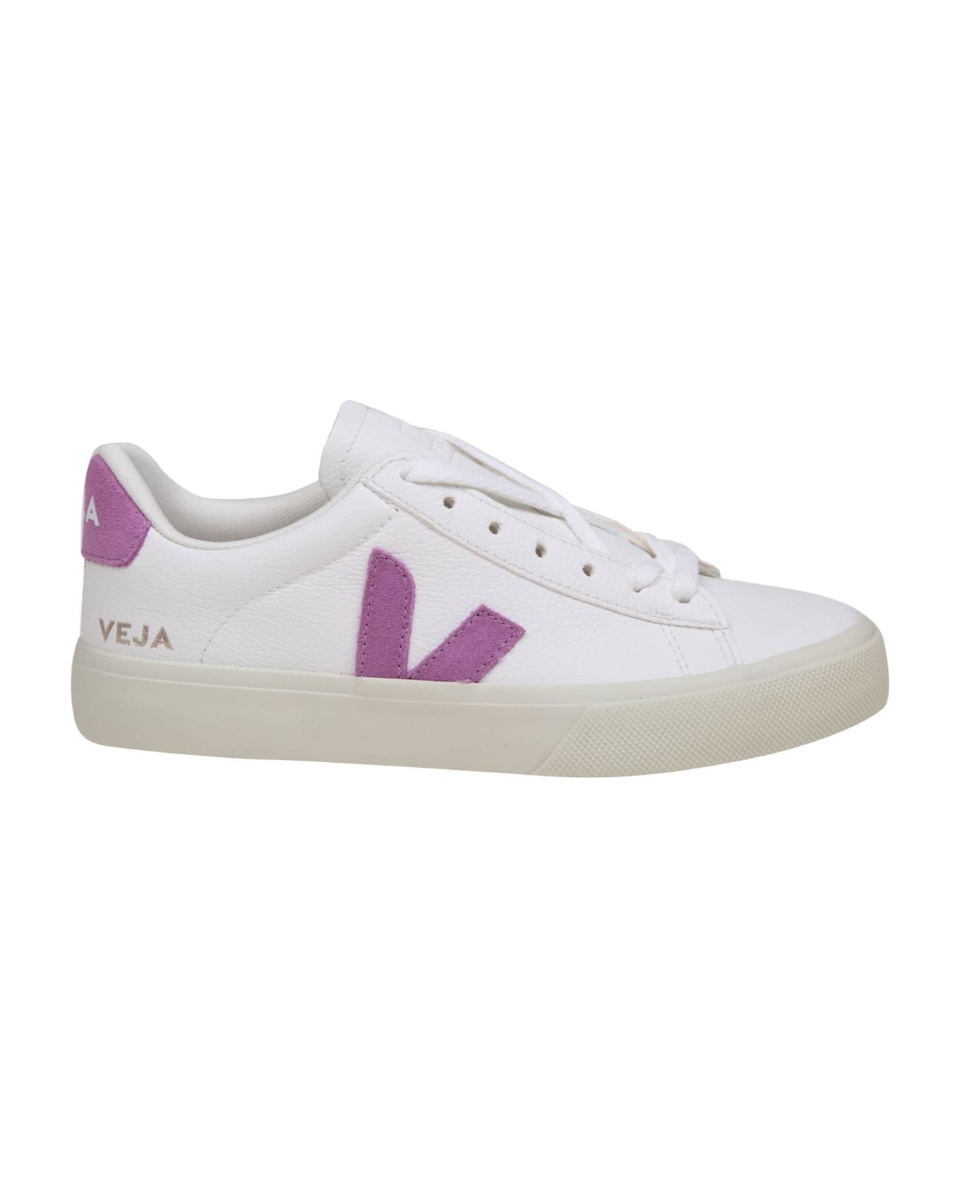 Veja Campo Chromefree In White/mulberry Leather スニーカー