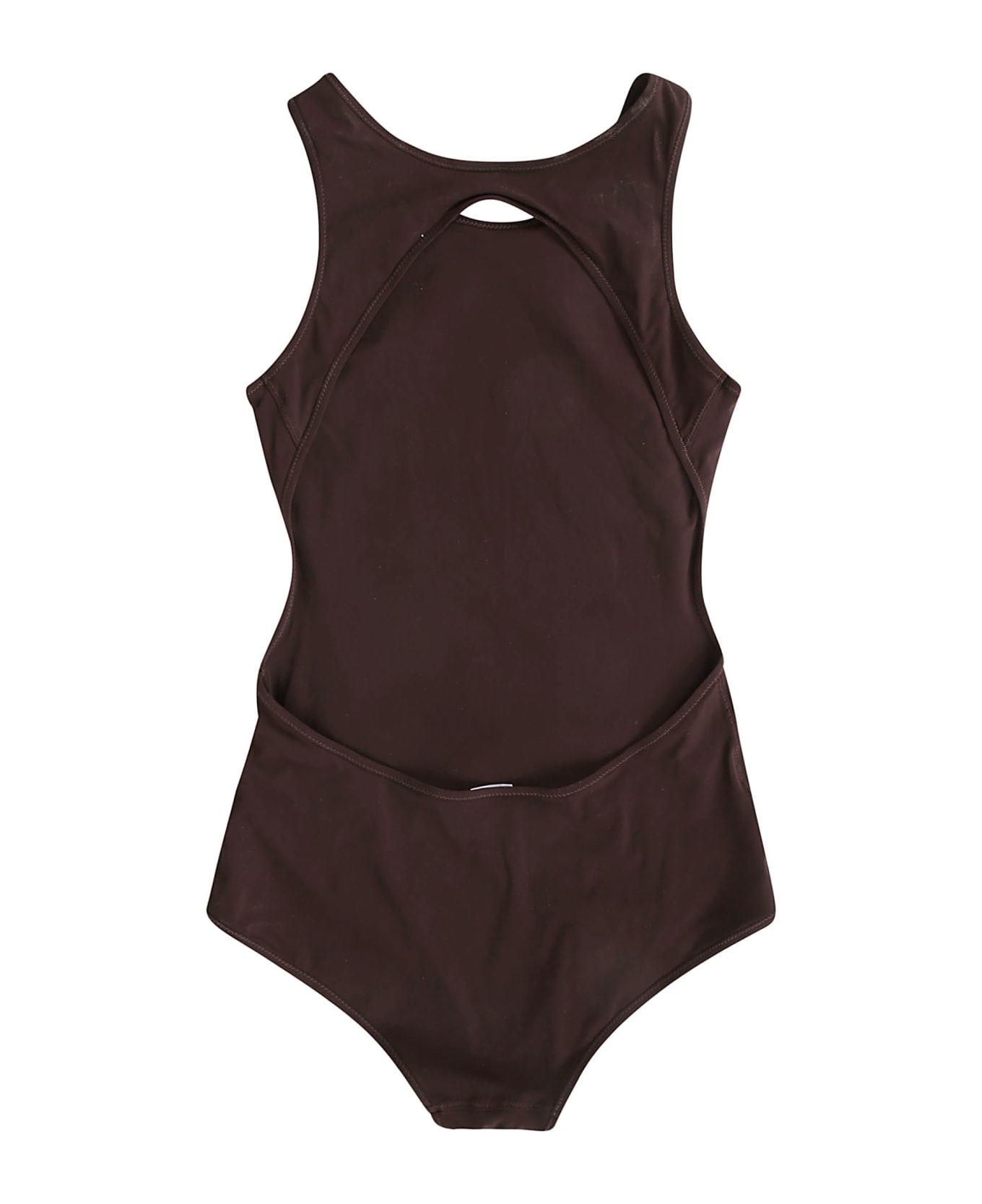 Jil Sander Sports Swimsuit Crew Neck With Open Back - Earth