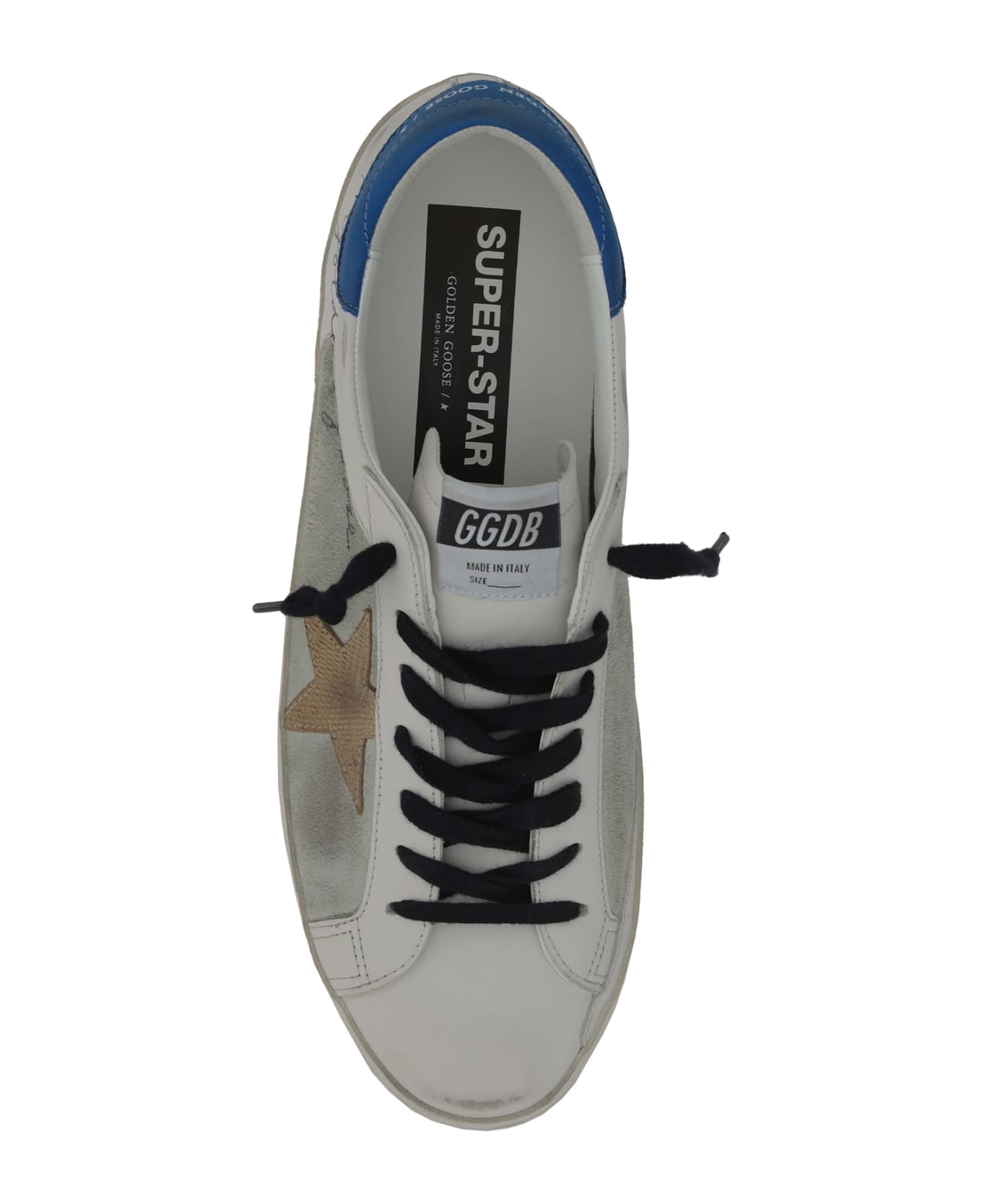 Golden Goose Super Star Sneakers - White/ice/beige/blue