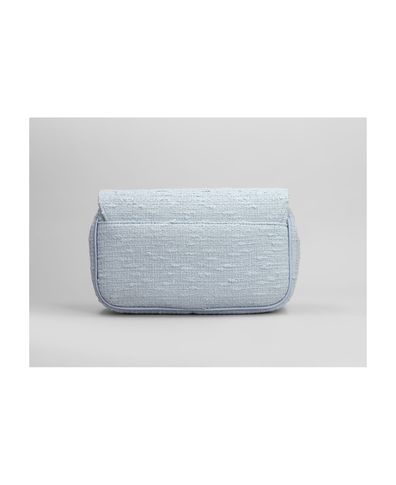 Roberto Festa Lunette Shoulder Bag In Cyan Fabric - cyan