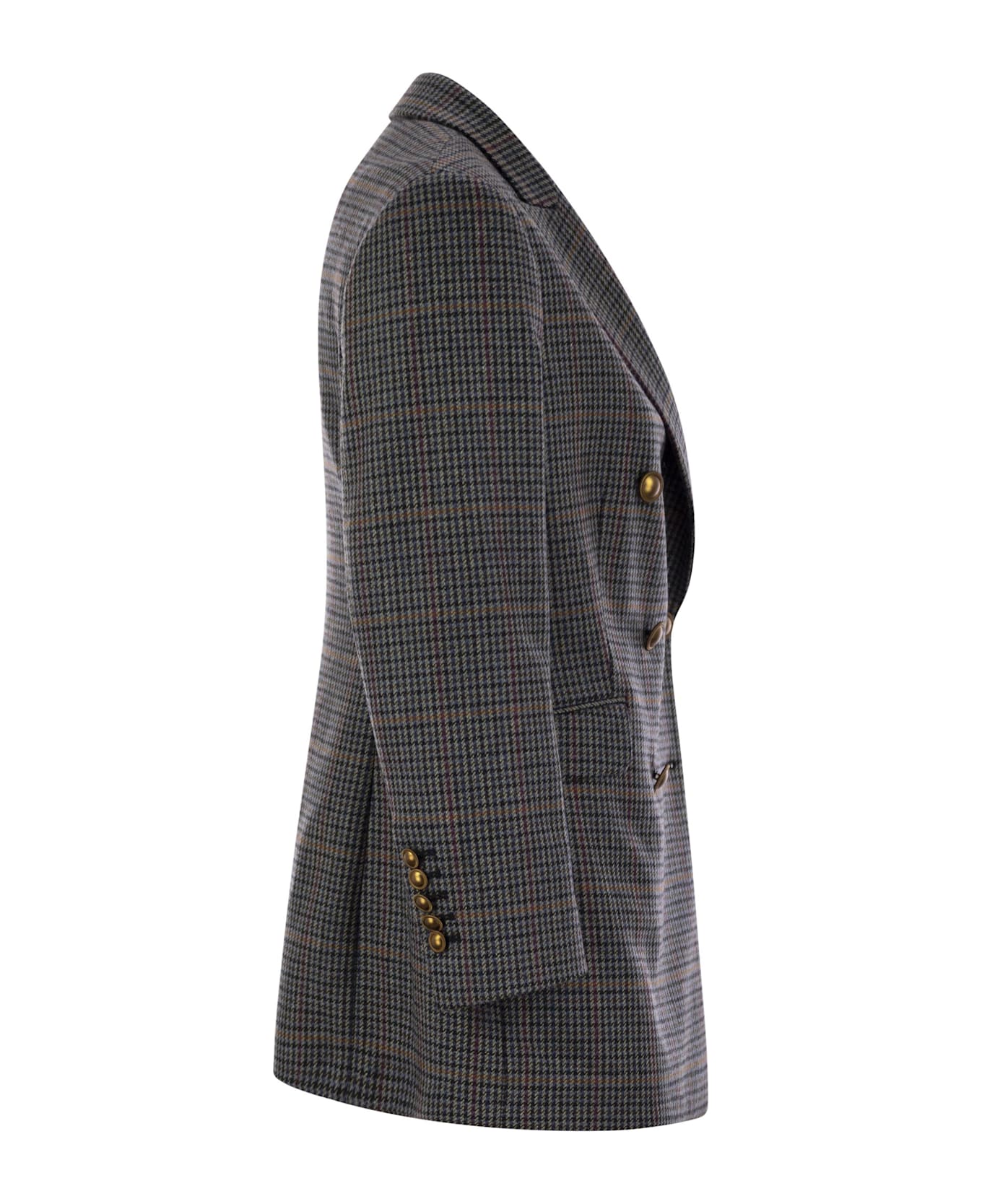 Saulina Milano Anita - Double-breasted Blazer - Grey