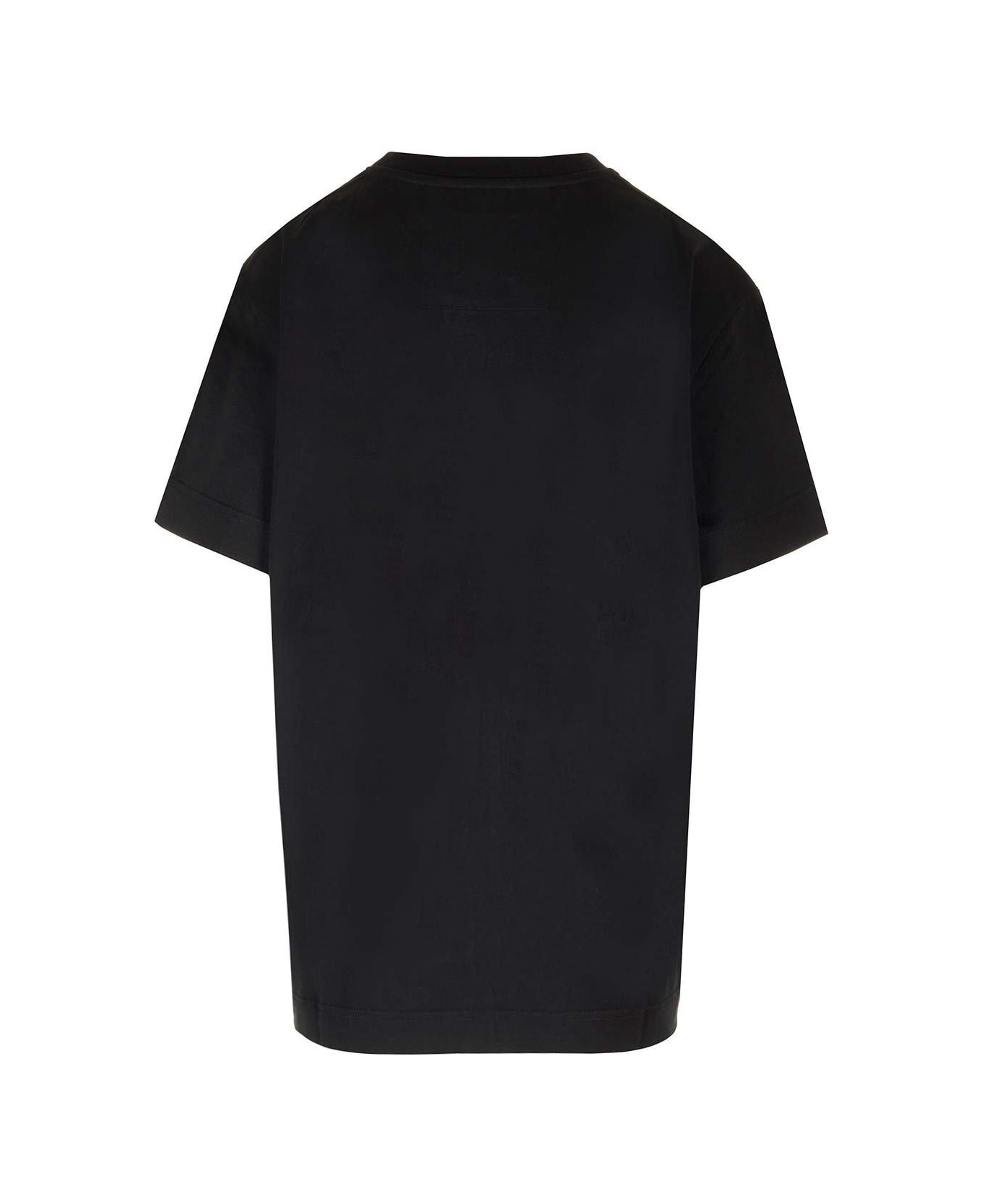 Givenchy Flower Printed Crewneck T-shirt - Black Tシャツ