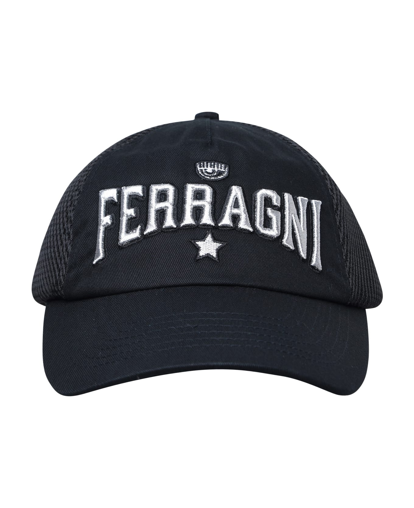 Chiara Ferragni Hat In Black Cotton Blend - Black 帽子