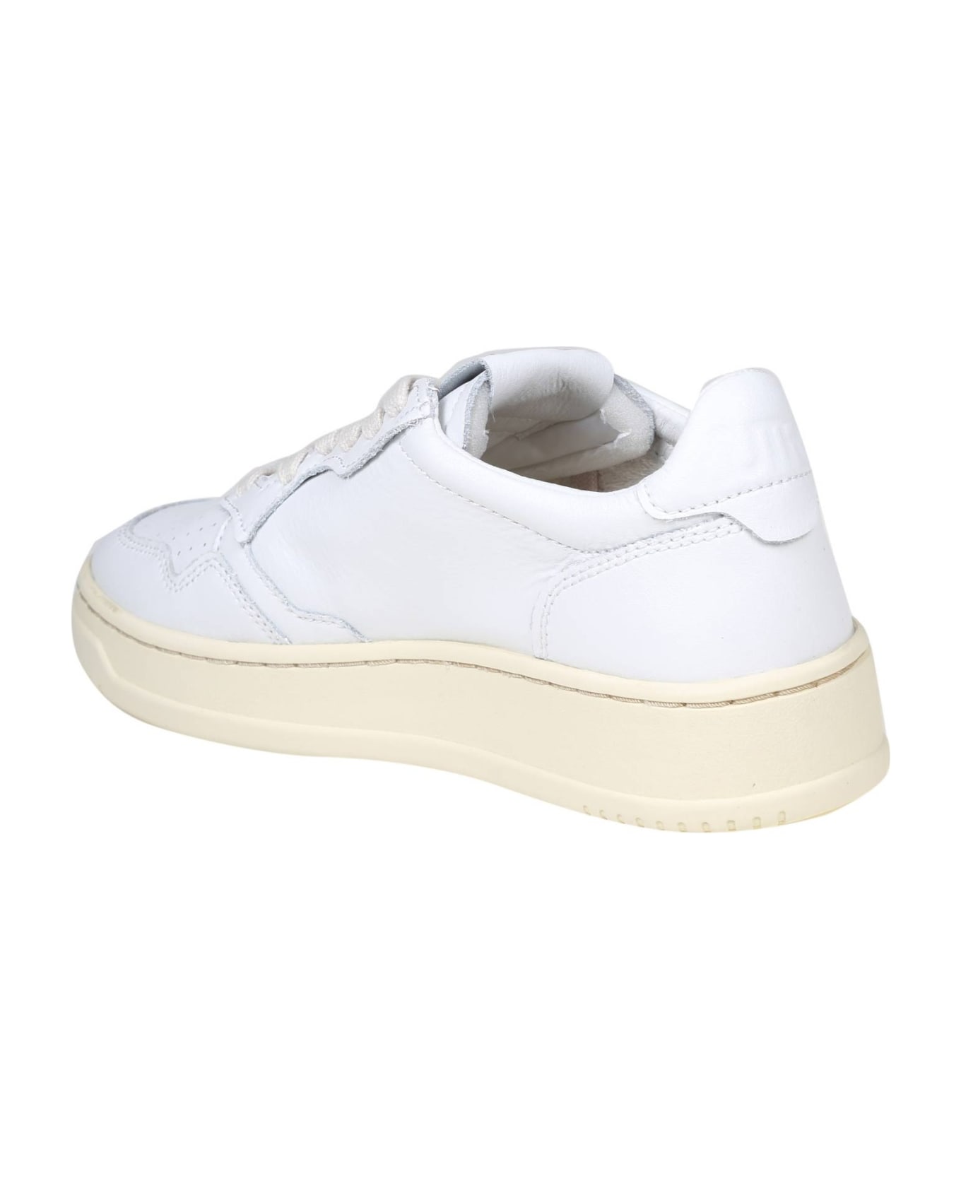 Autry Sneakers In White Leather - White/White