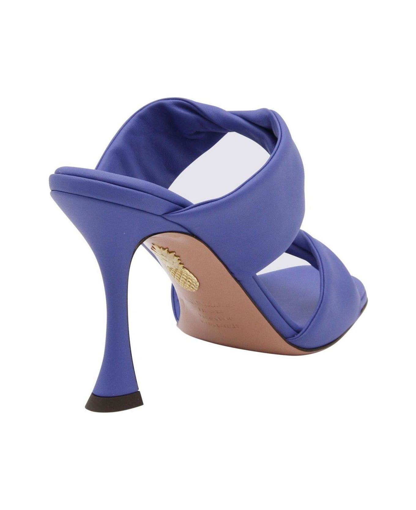 Aquazzura Twist 95 Sandals - BLUE