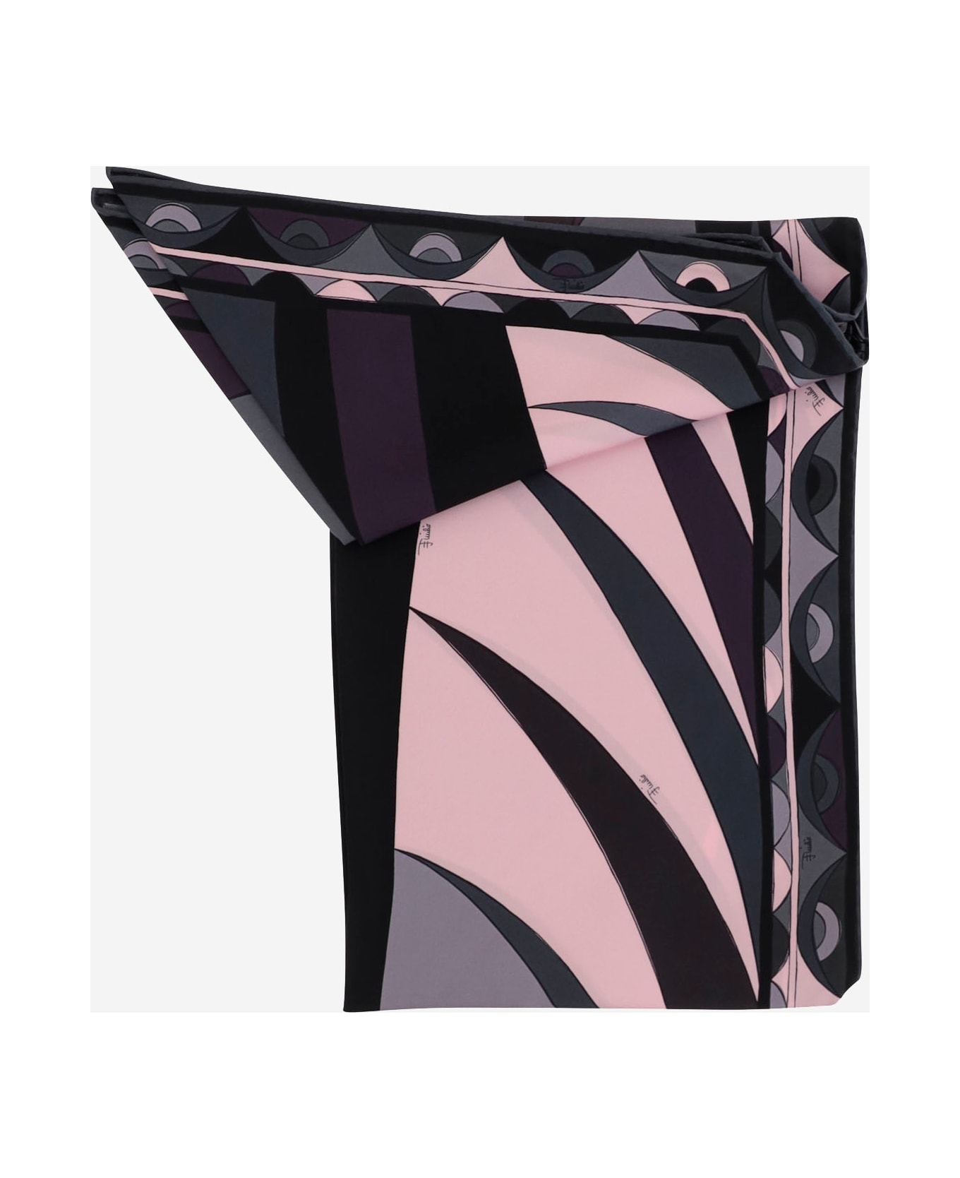 Pucci Printed Silk Scarf - Red