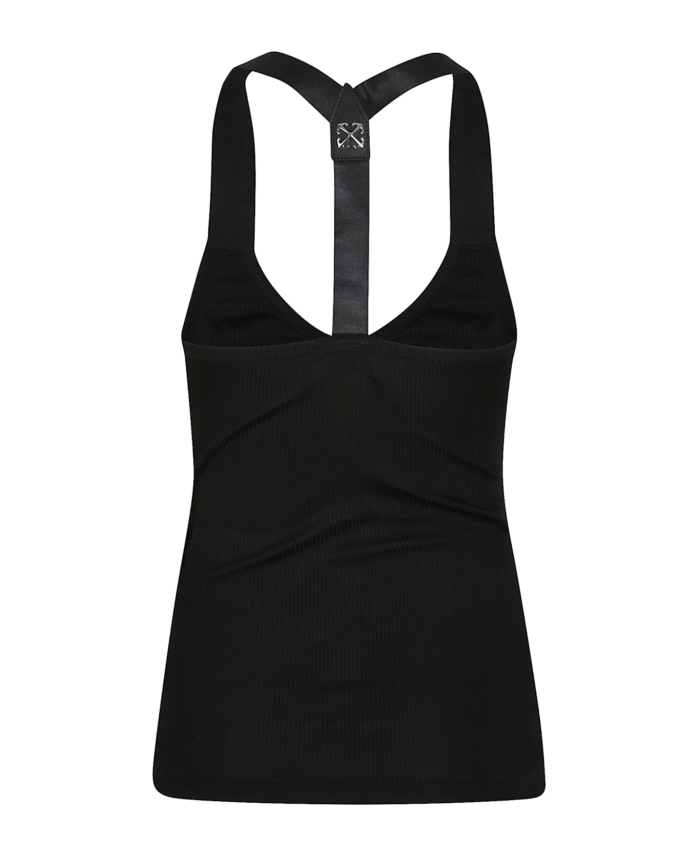Off-White Light Rib Alla Top - Black Black