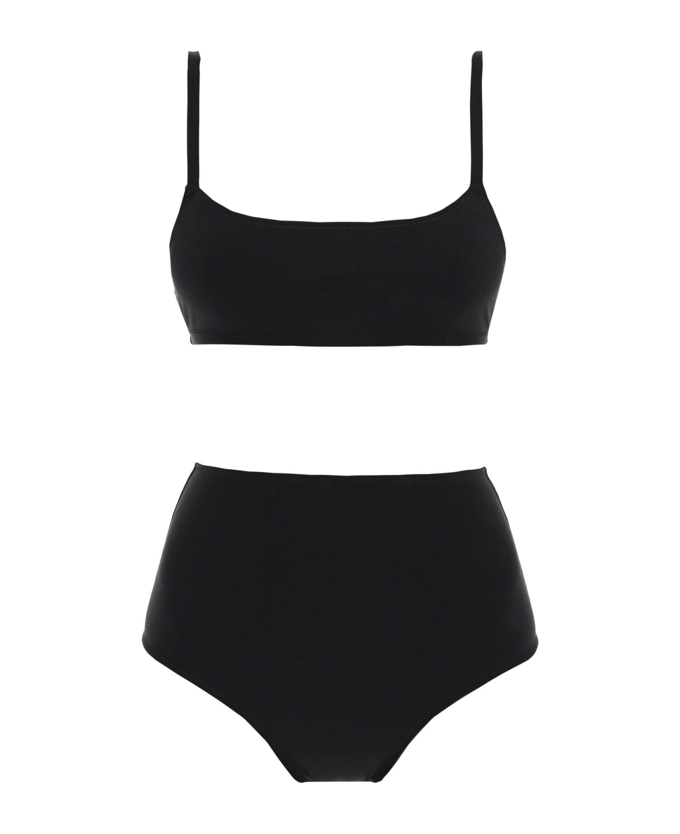 Lido Eleven High Waist Bikini Set - BLACK (Black)