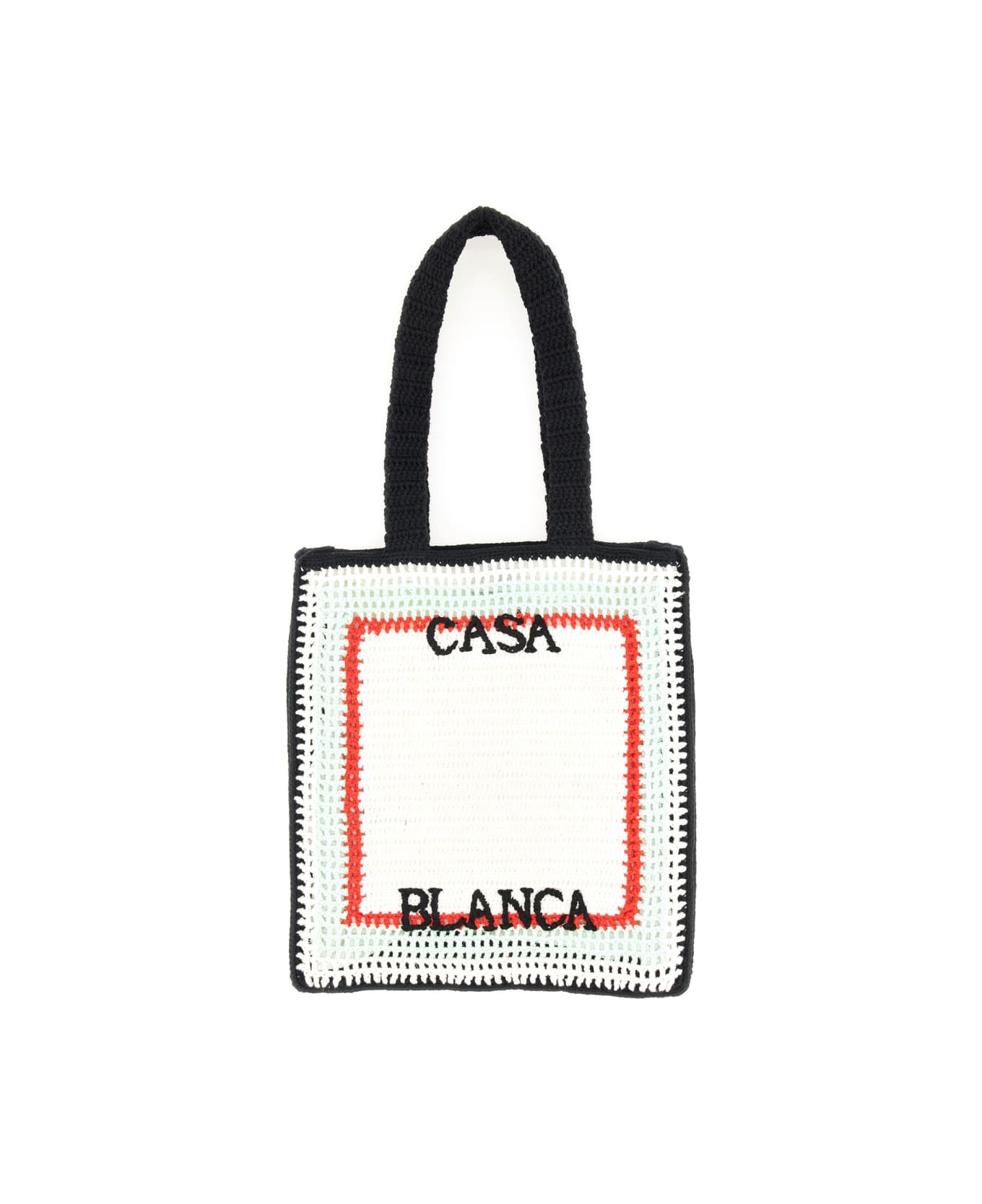 Casablanca Crochet Bag - WHITE