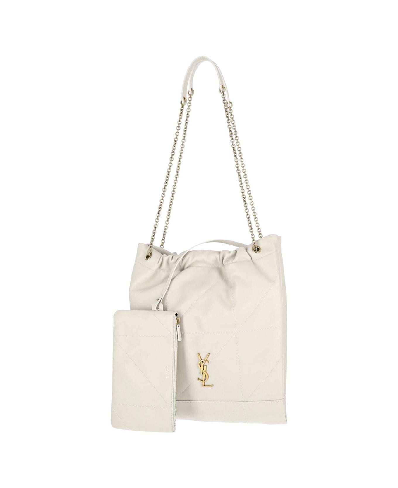 Saint Laurent 
jamie Pochon
 Bucket Bag - IVORY