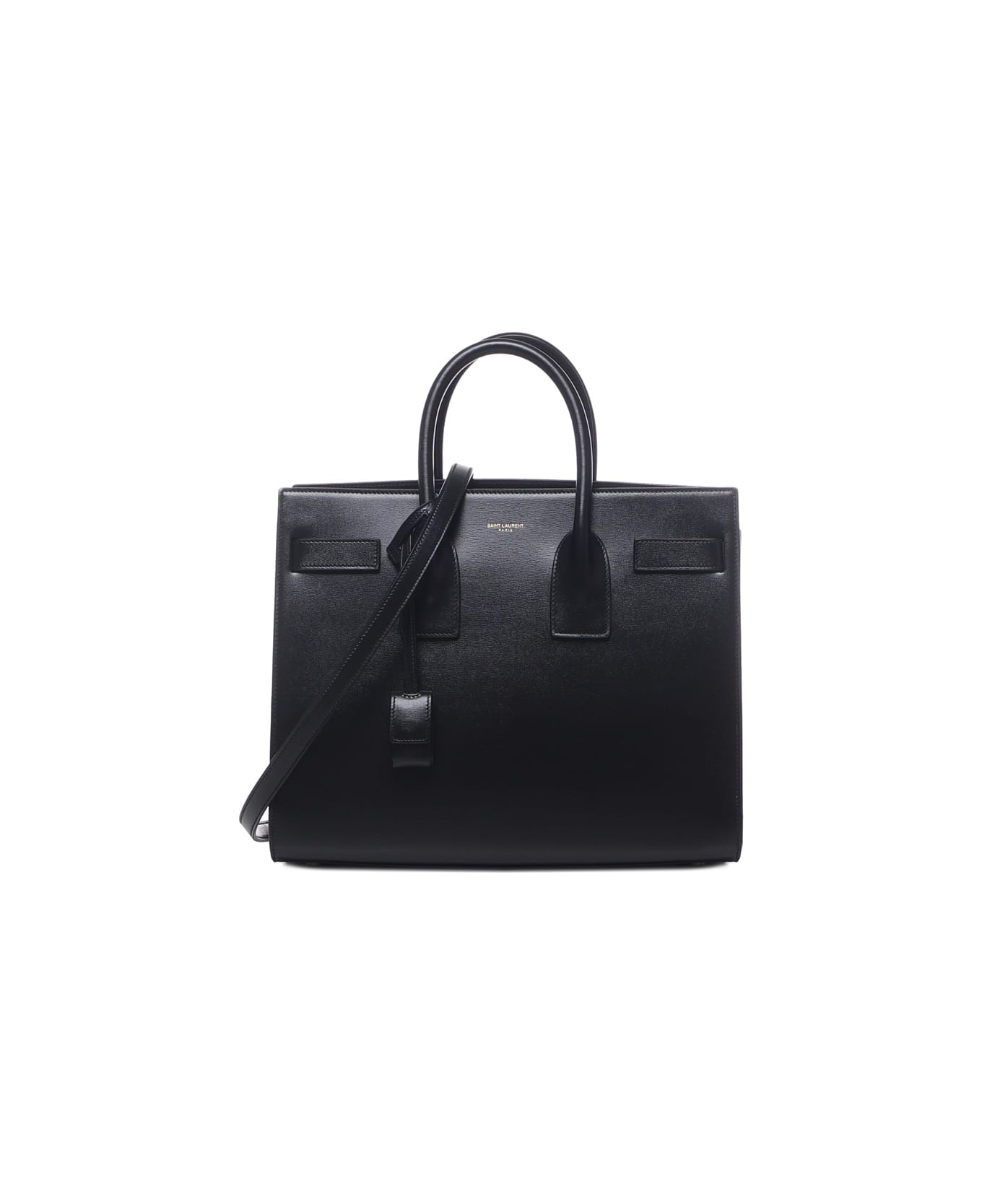 Saint Laurent Small Sac De Jour Bag In Smooth Leather - BLACK BLACK トラベルバッグ