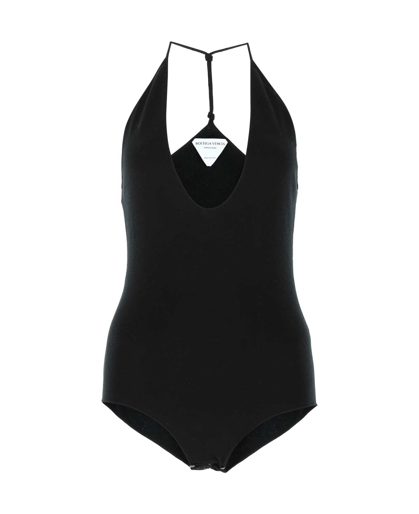Bottega Veneta Black Cashmere Blend Bodysuit - 1000 フリース