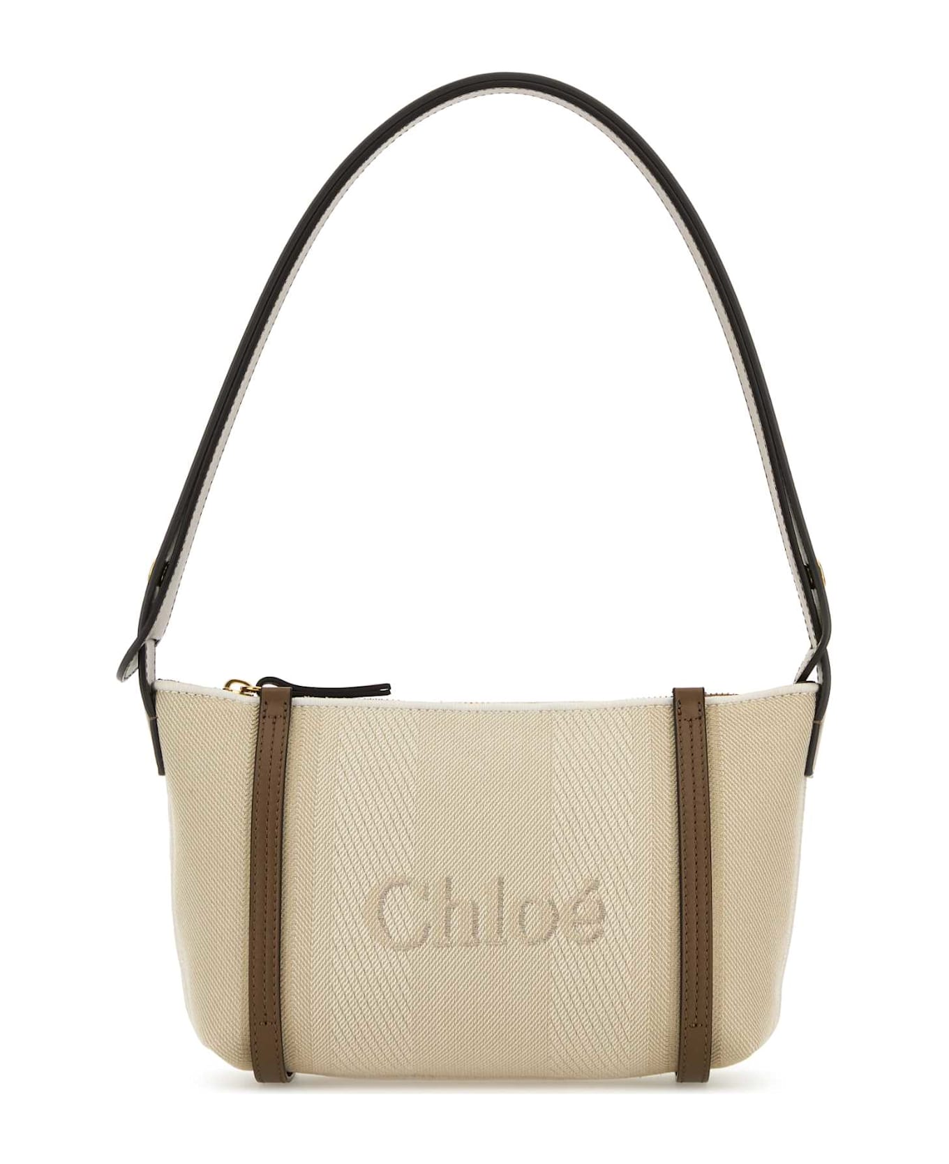 Chloé Sand Canvas Carry Shoulder Bag - VEGETALBEIGE