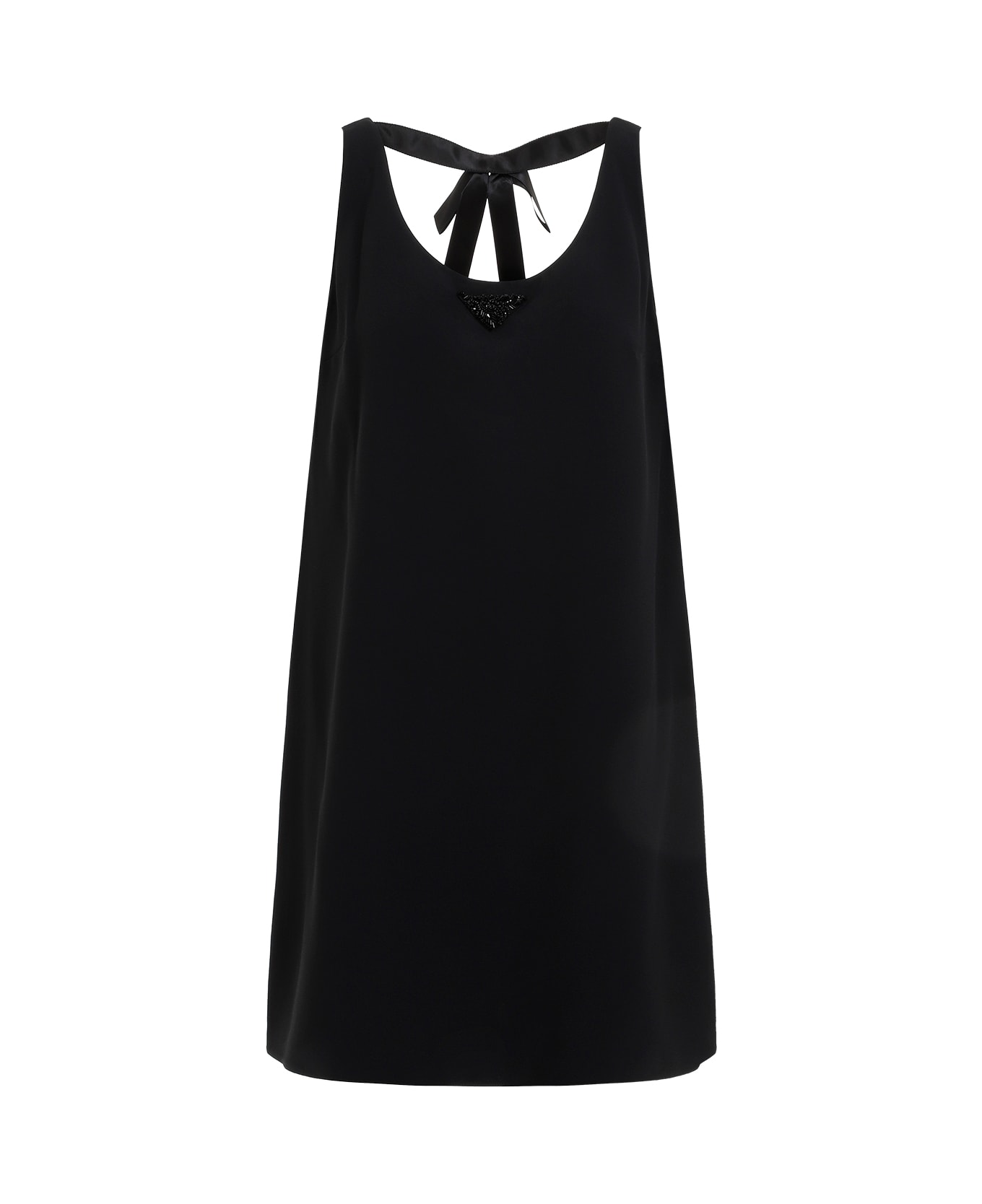 Prada Acetate Midi Dress - Nero