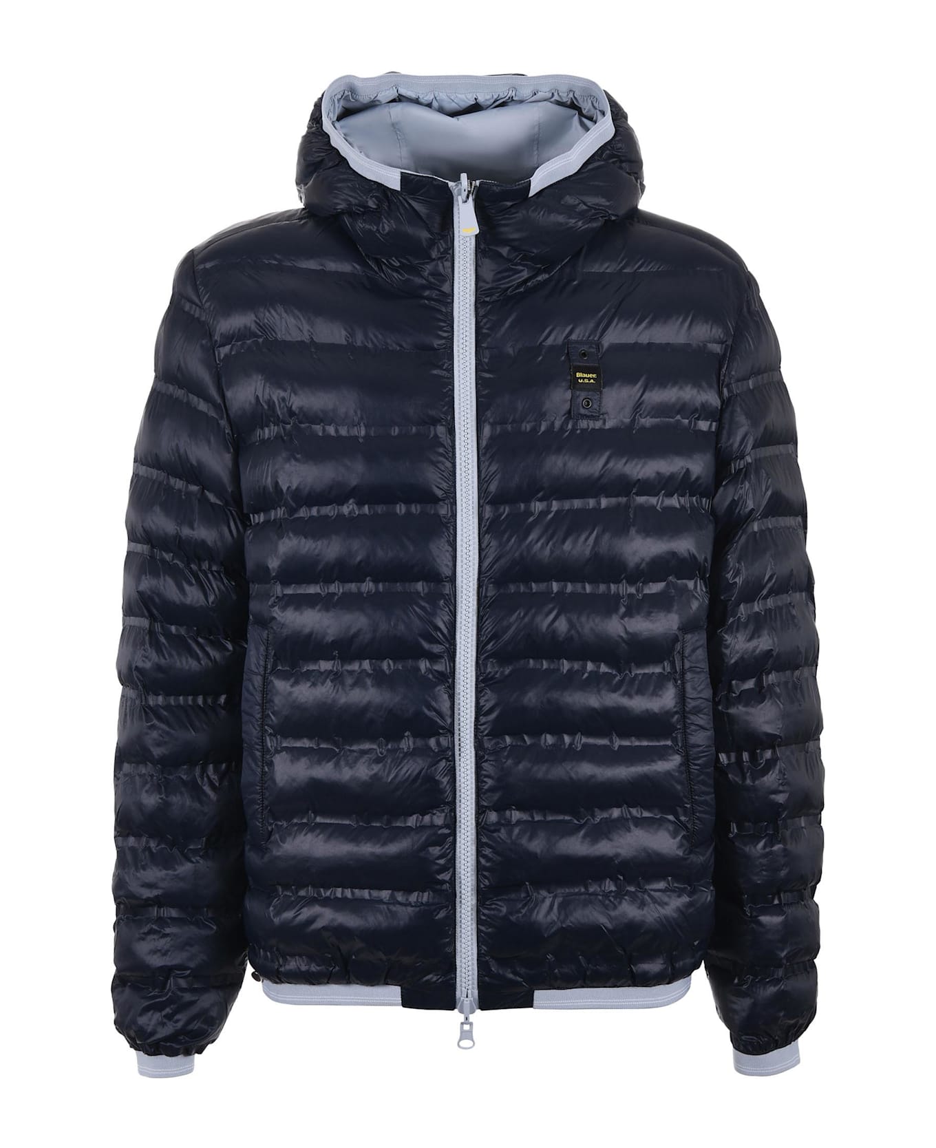 Blauer Reversible Nylon Jacket - Ghiaccio/blu scuro