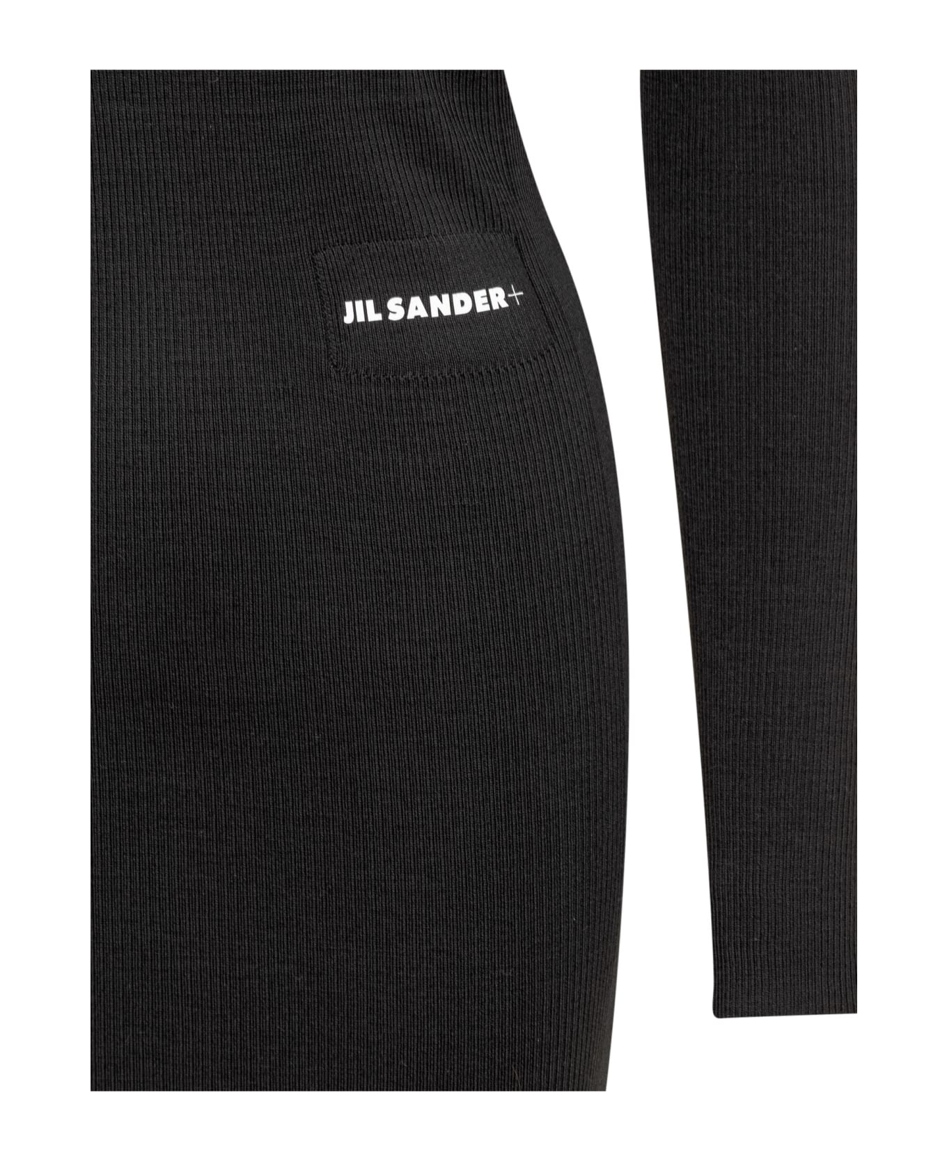 Jil Sander Dress With Logo - BLACK
