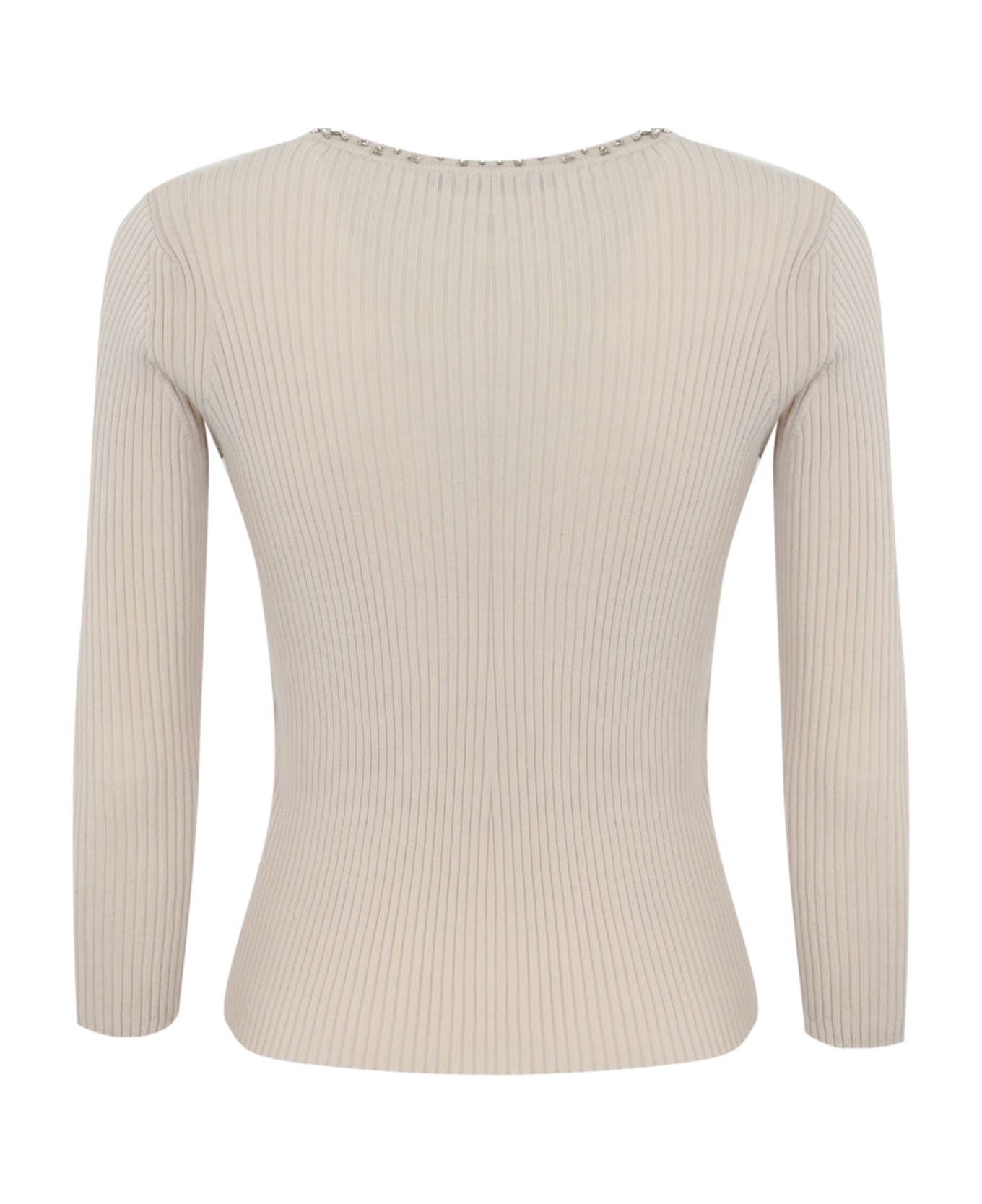 Max Mara Studio "catone" Wool Sweater - Naturale