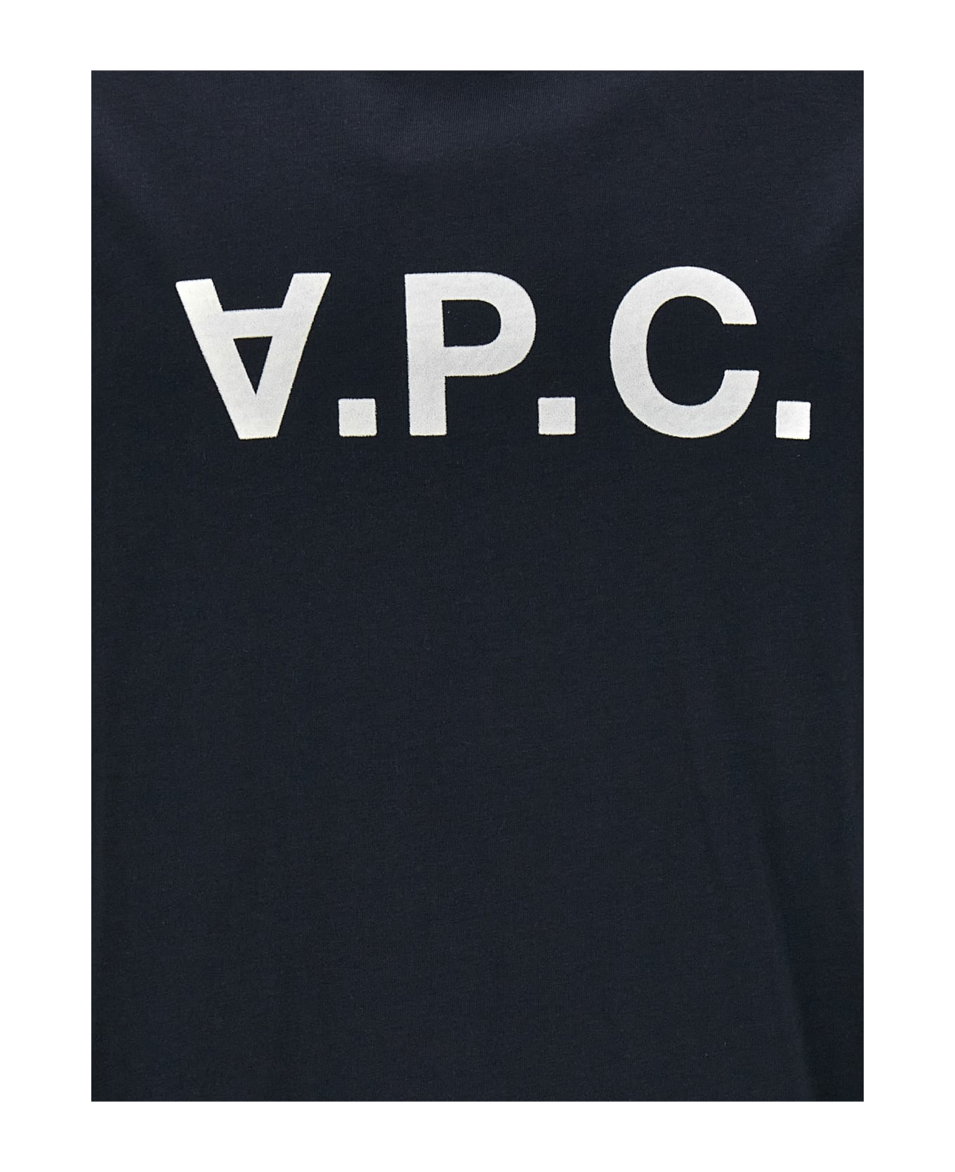 A.P.C. River T-shirt With Flocked Logo - Blue