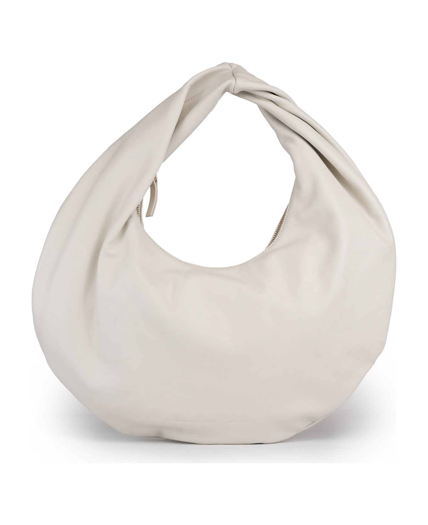 Liviana Conti "hobo Puffy" Tote Bag In Leather - Mandorla