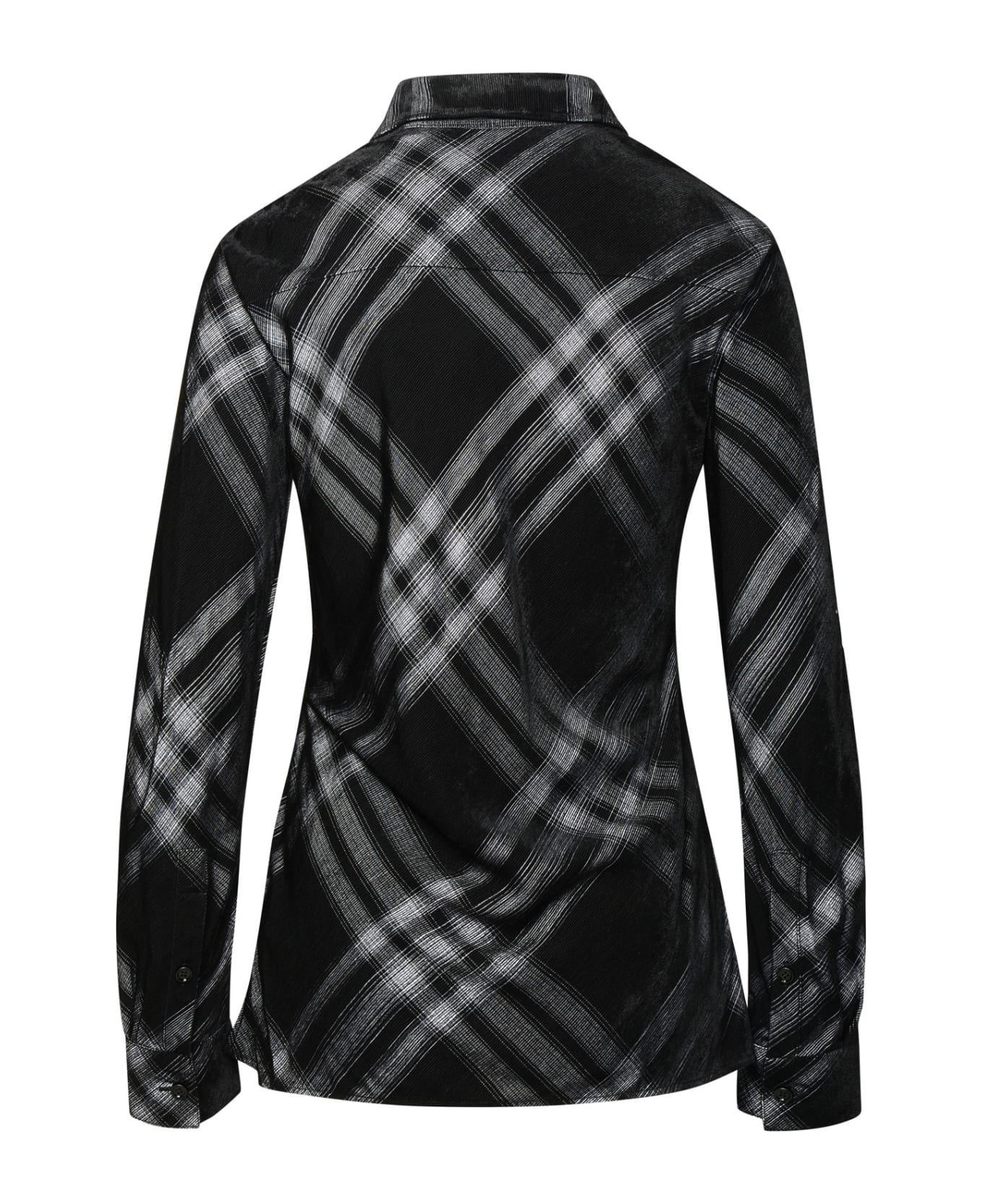 Burberry Black Viscose Shirt - Monochrome Ip Pttn