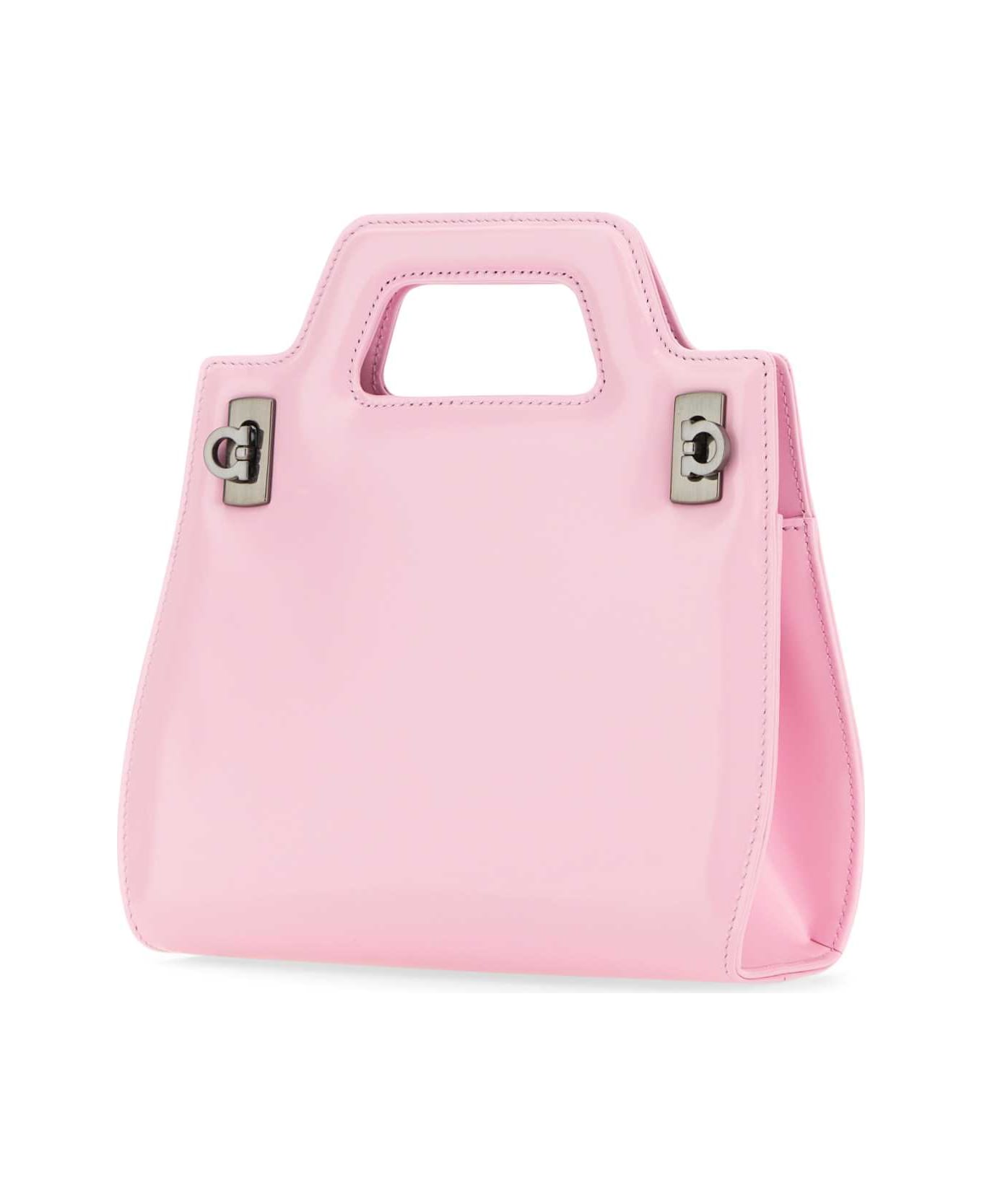 Ferragamo Pink Leather Mini Wanda Handbag - PINK