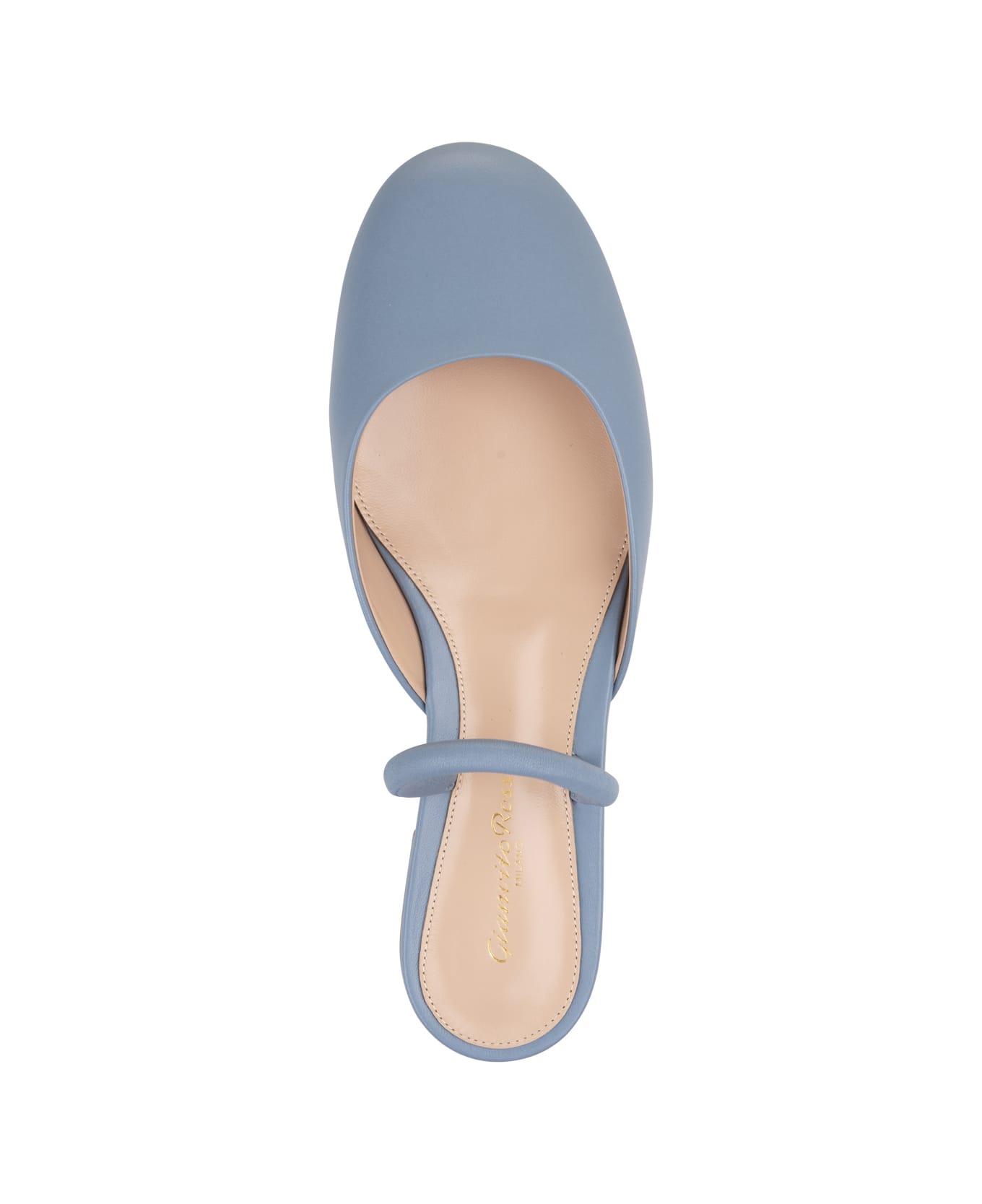 Gianvito Rossi Tivoli Slingback Ballerinas In Light Blue Tappa - Blue