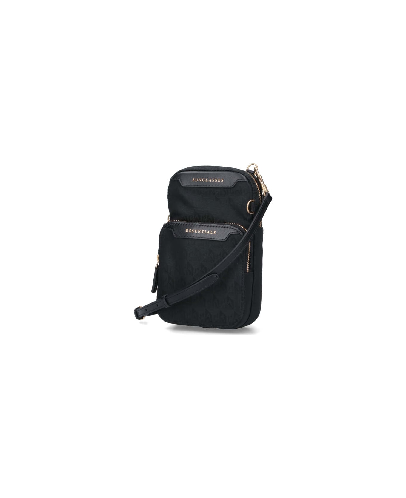 Anya Hindmarch 'logo Essentials' Shoulder Bag - Black  