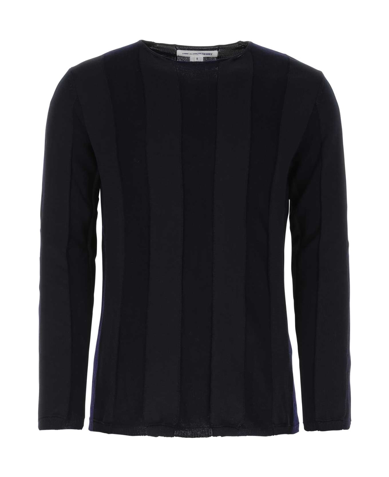 Comme des Garçons Shirt Midnight Blue Polyester Blend Sweater - NAVY ニットウェア