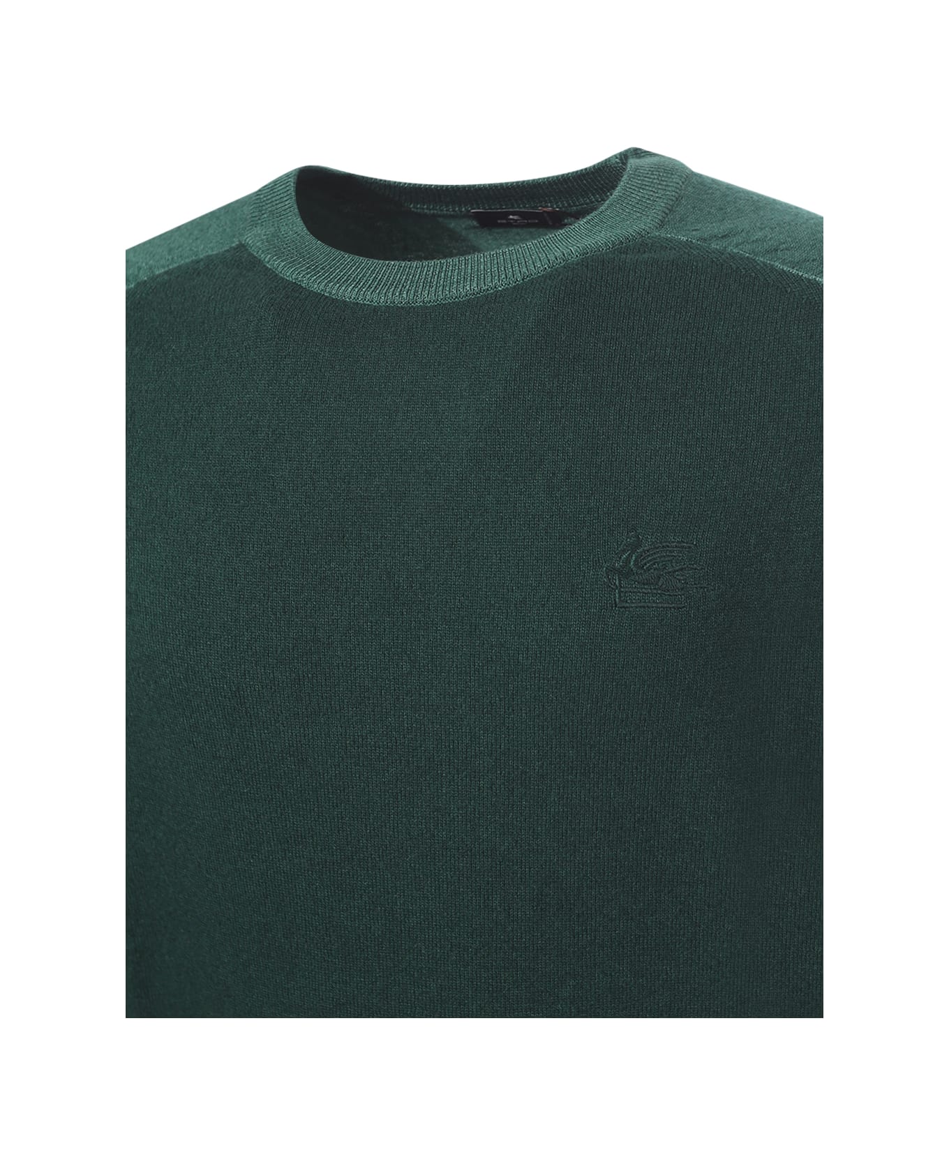 Etro Raglan Sleeves Sweater - Verde Smeraldo Medio