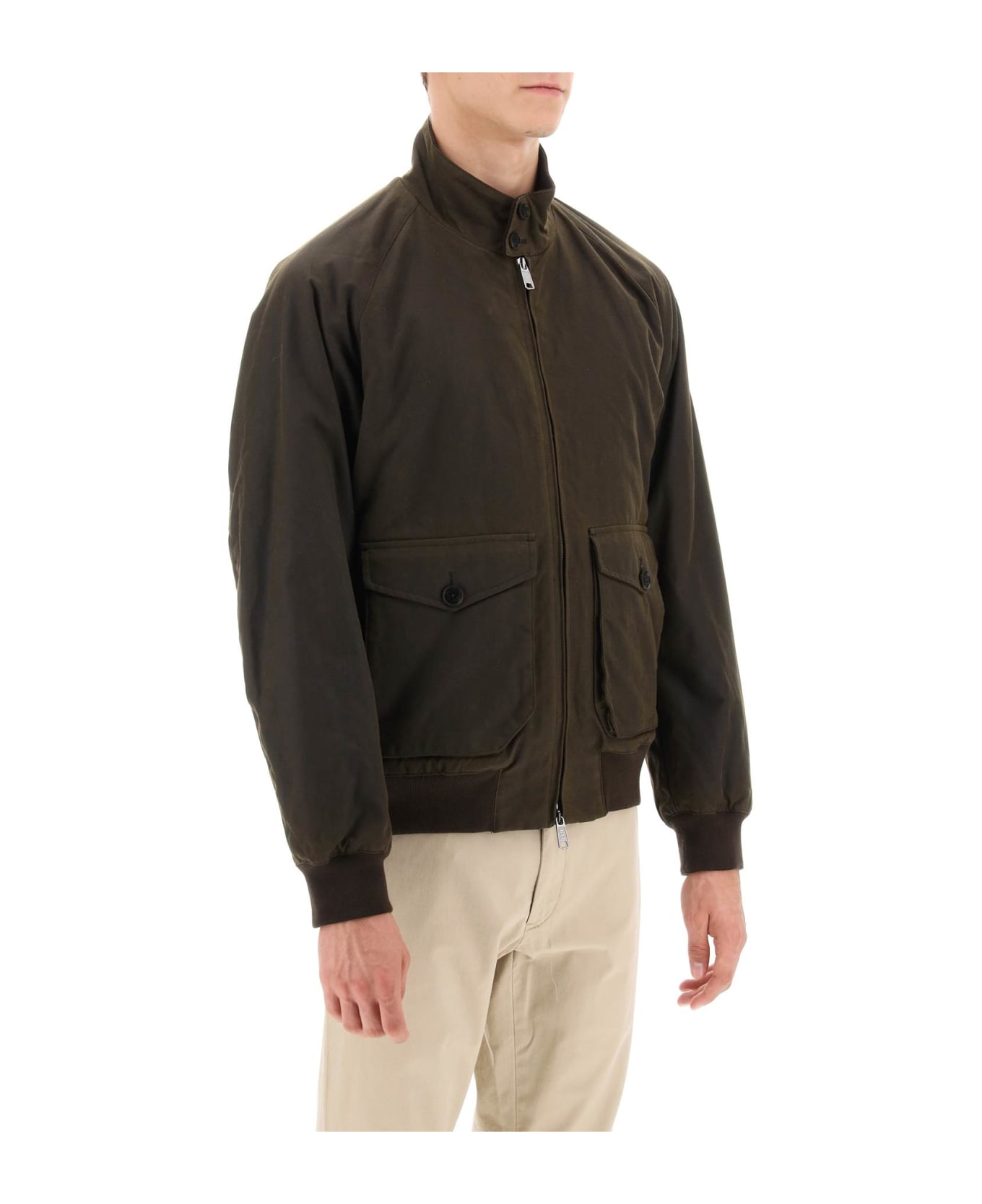 Baracuta Waxed G9 Harrington Jacket - Deep Moss