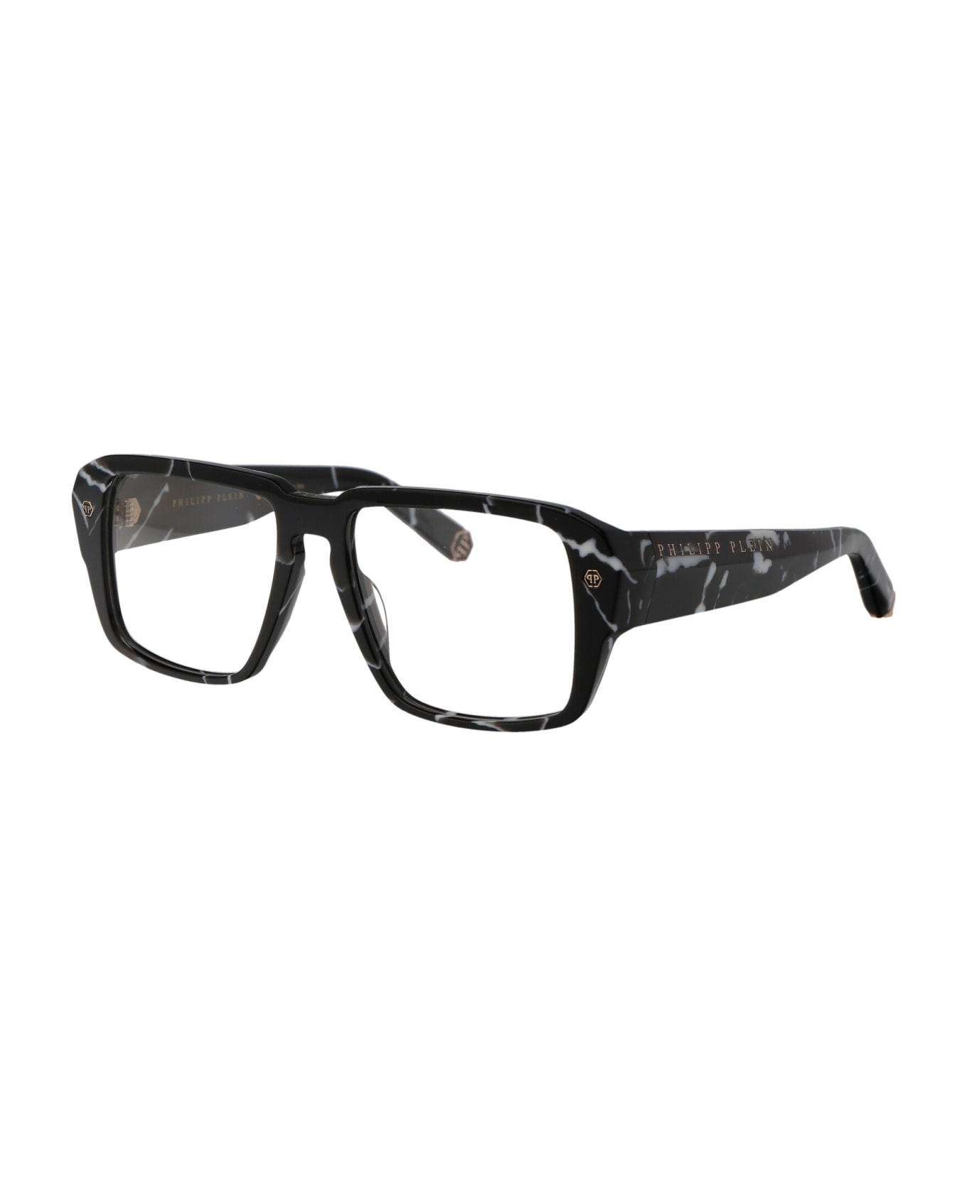 Philipp Plein Vpp081 Glasses - 0Z21 NERO MARMORIZZATO アイウェア